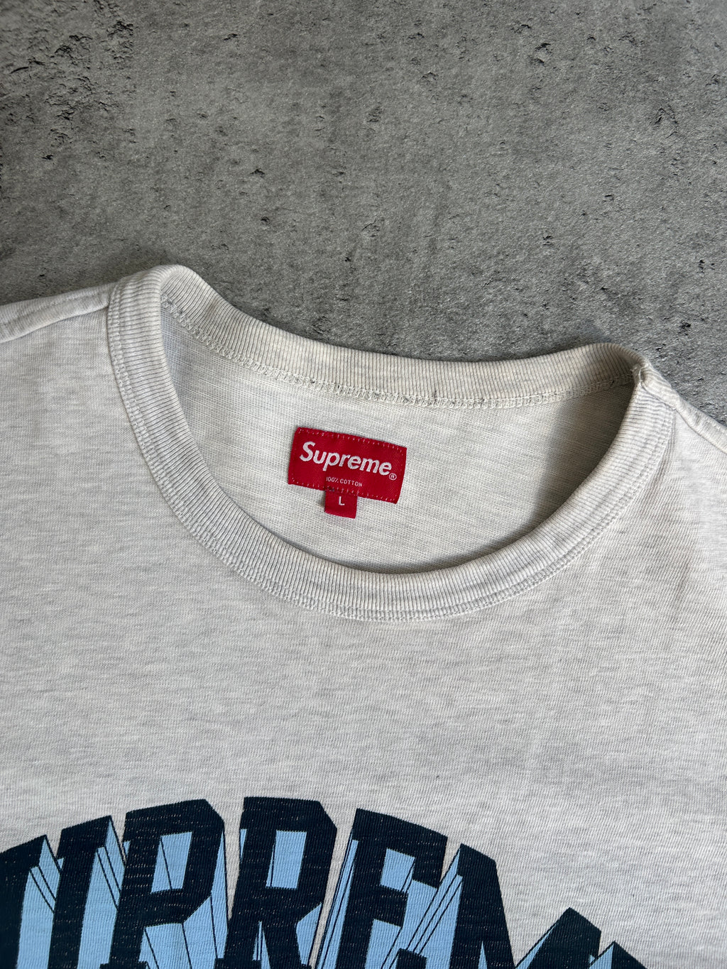 SUPREME CLOUDS TEE “GREY” (L)