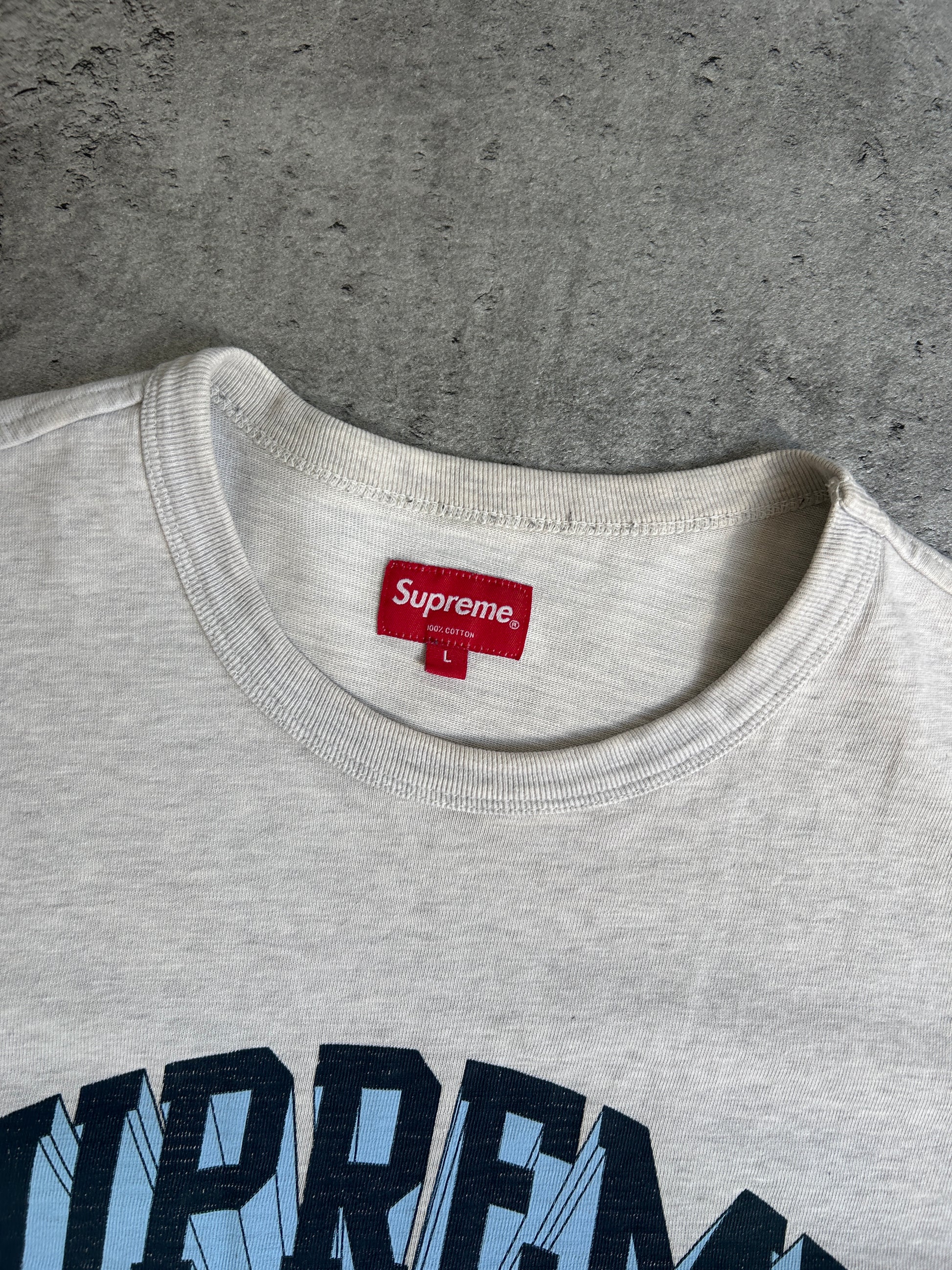 SUPREME CLOUDS TEE “GREY” (L)