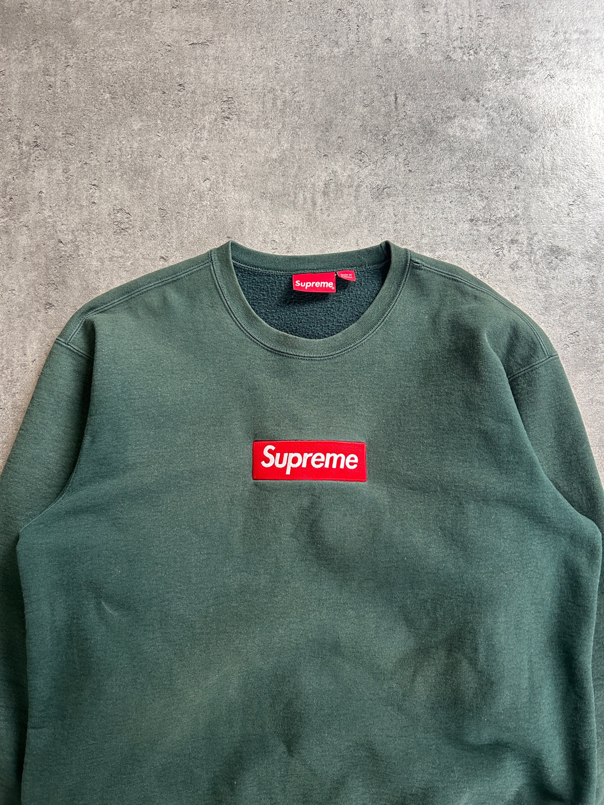SUPREME BOGO CREWNECK “DARK PINE” (L)