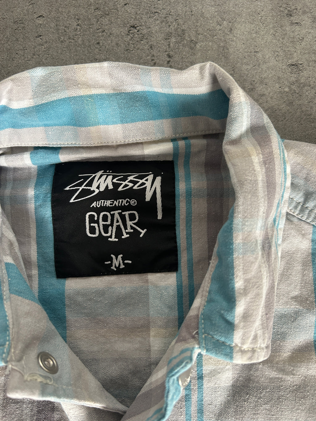 STÜSSY BLUE/WHITE COACH JACKET (S)
