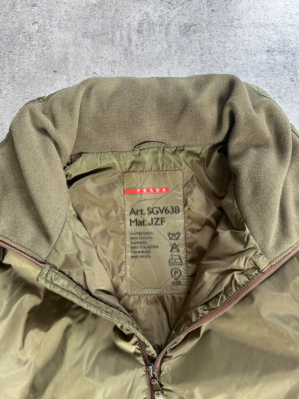 PRADA LINEA ROSSA A/W 2003 PADDED JACKET (M)