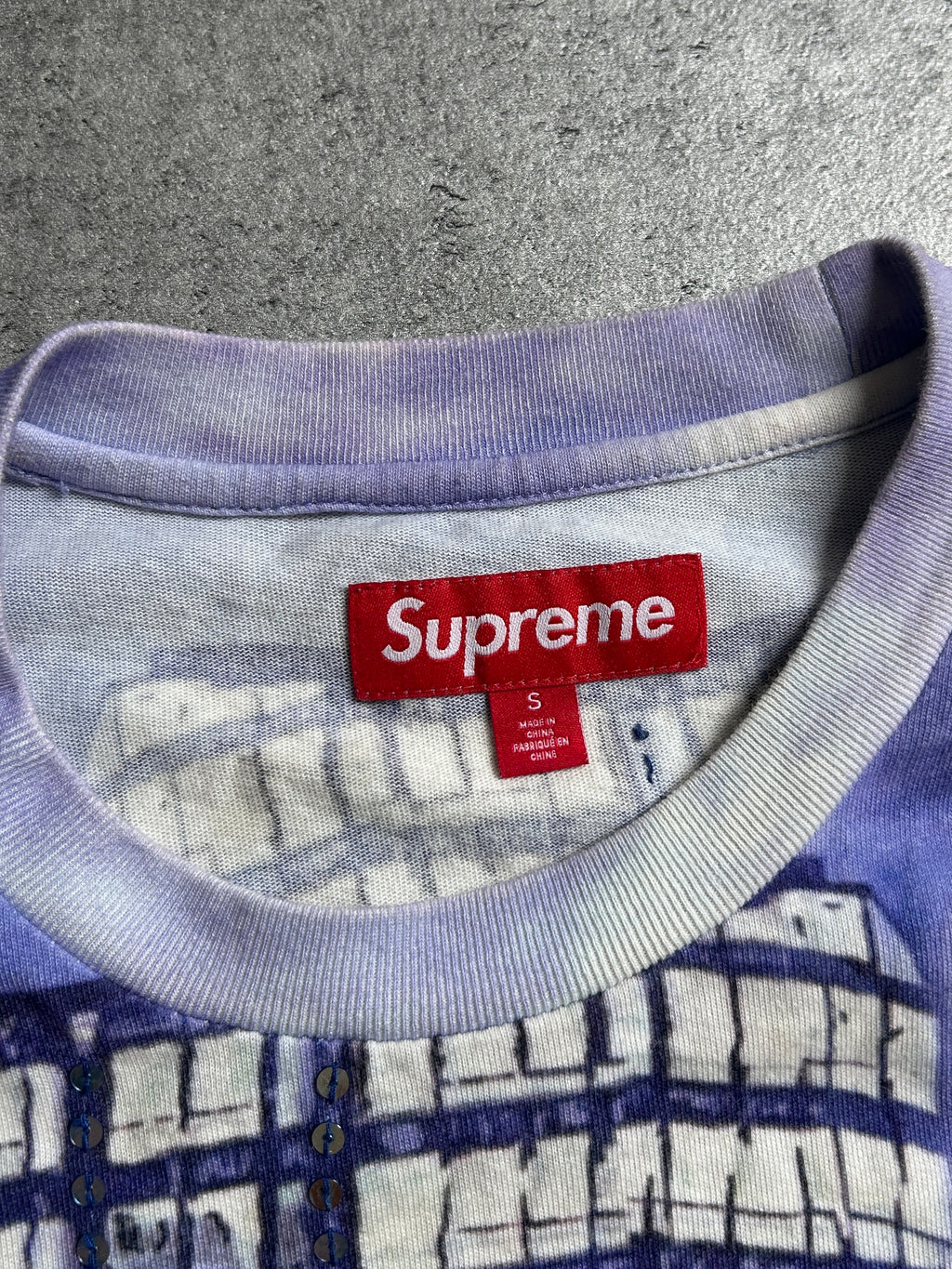 SUPREME SKYLINE SEQUIN LONGSLEEVE (M)
