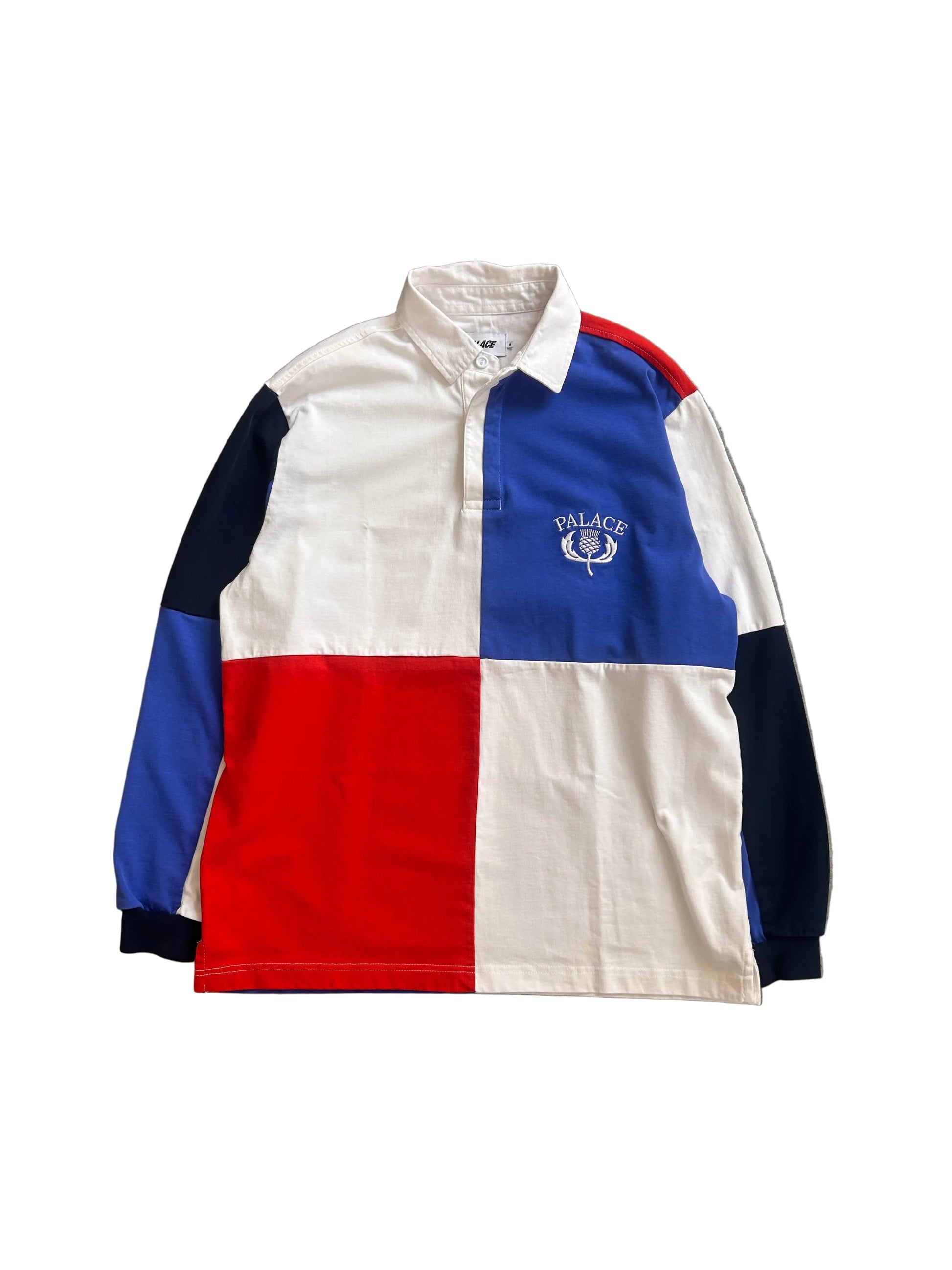 PALACE THISTLE LONGSLEEVE RUGBY POLO (M)
