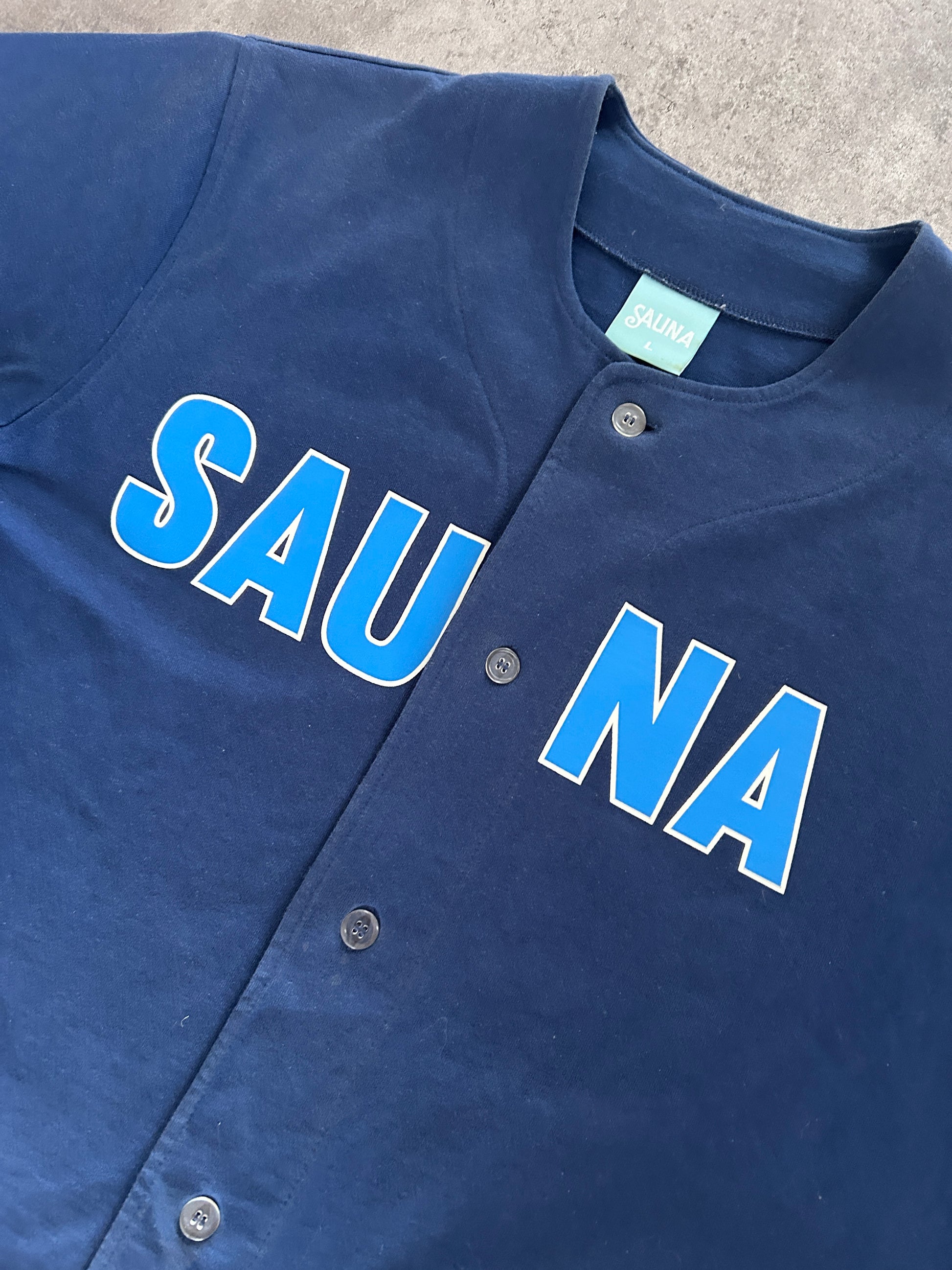 SAUNA BASEBALL JERSEY NAVY (L)