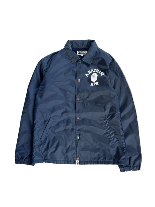 A BATHING APE COACH JACKET NAVY (L)