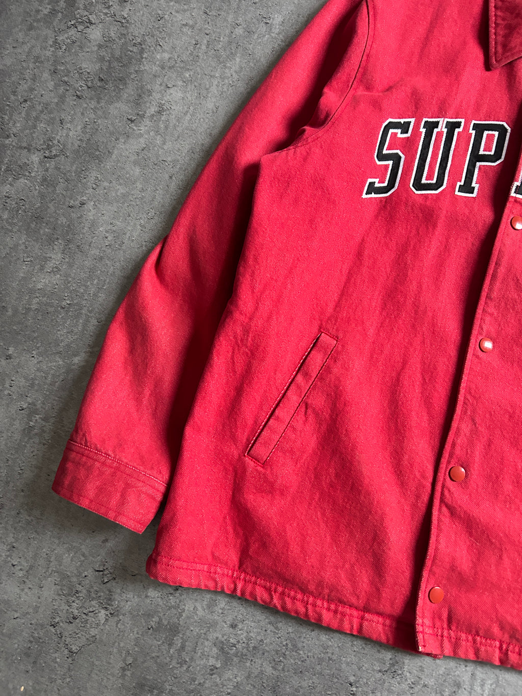 SUPREME DENIM ARC COACH JACKET (XL)