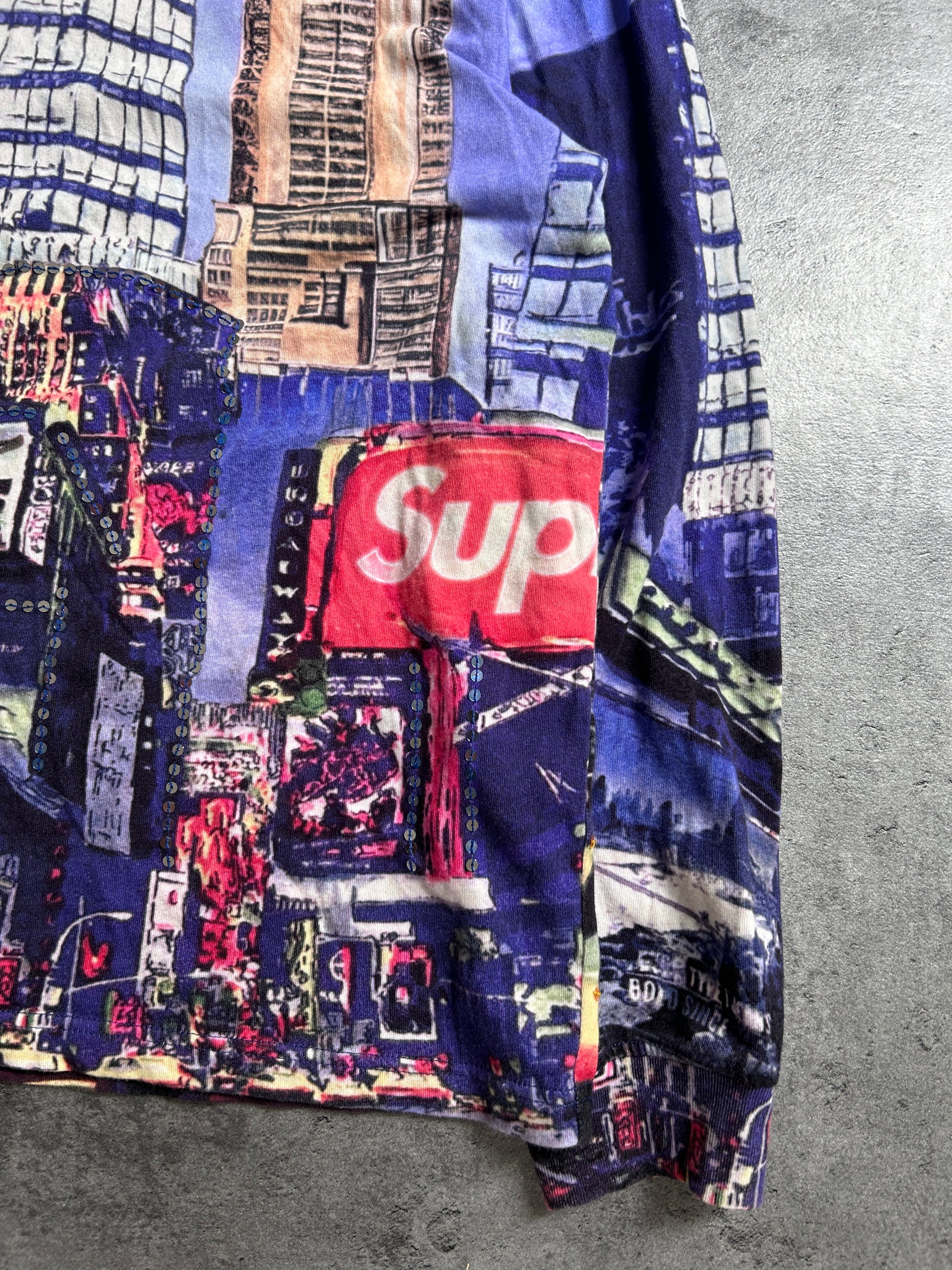 SUPREME SKYLINE SEQUIN LONGSLEEVE (M)