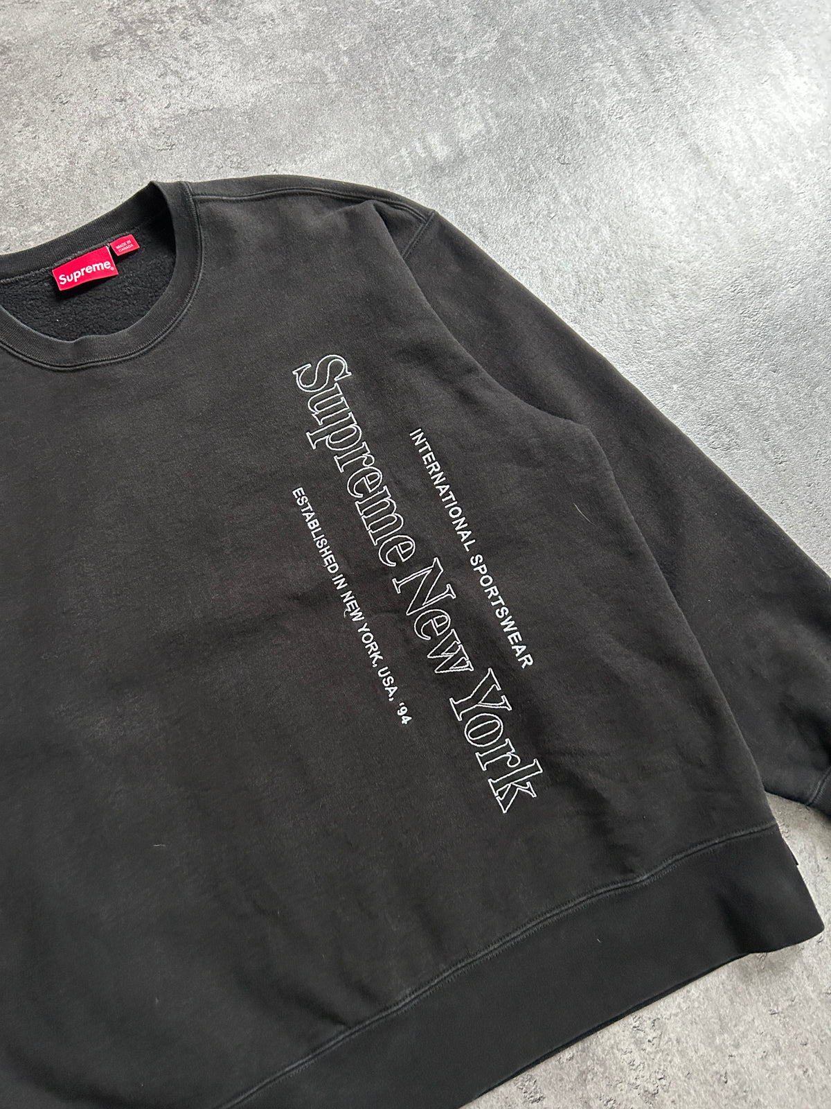 SUPREME SIDE LOGO CREWNECK (L)