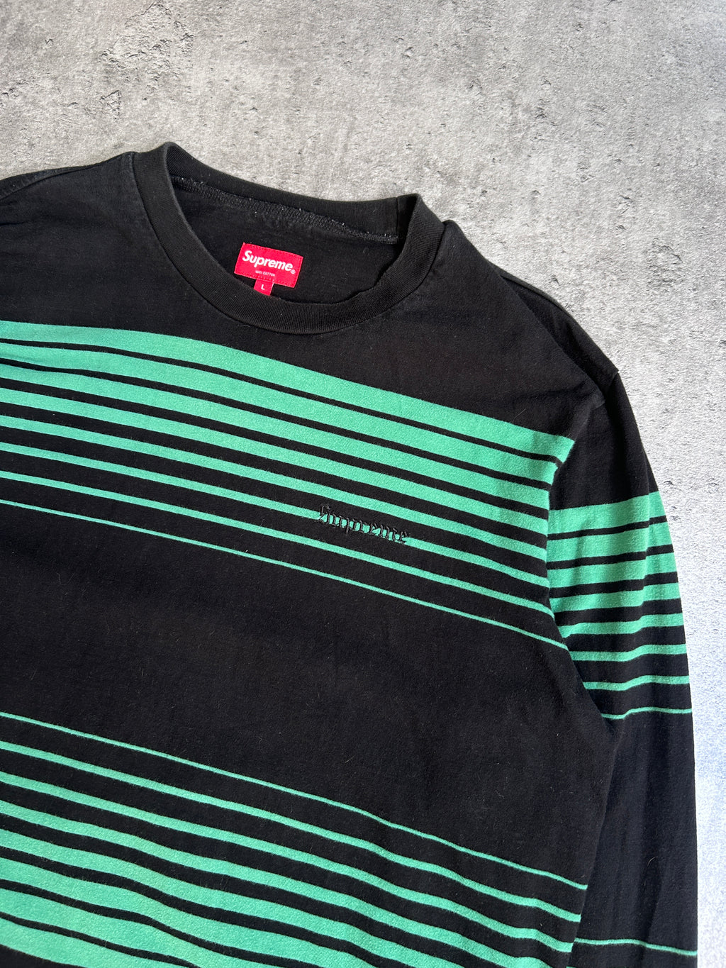 SUPREME FADE STRIPE LONGSLEEVE (L)