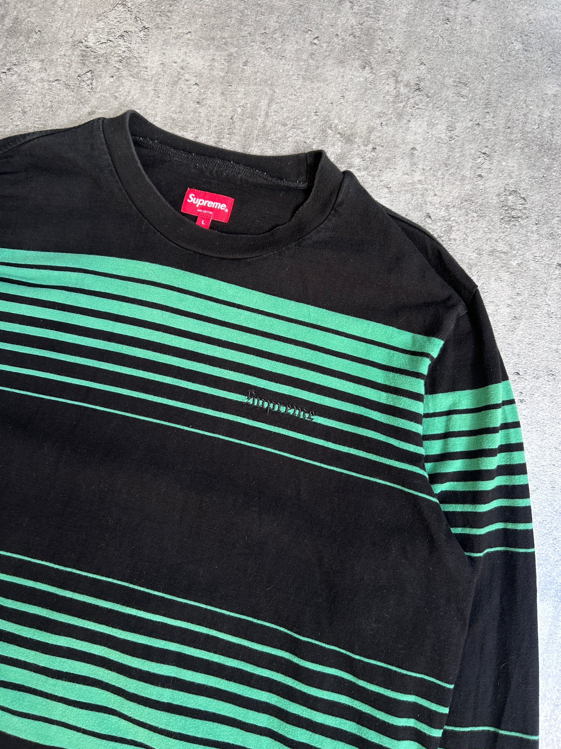 SUPREME FADE STRIPE LONGSLEEVE (L)