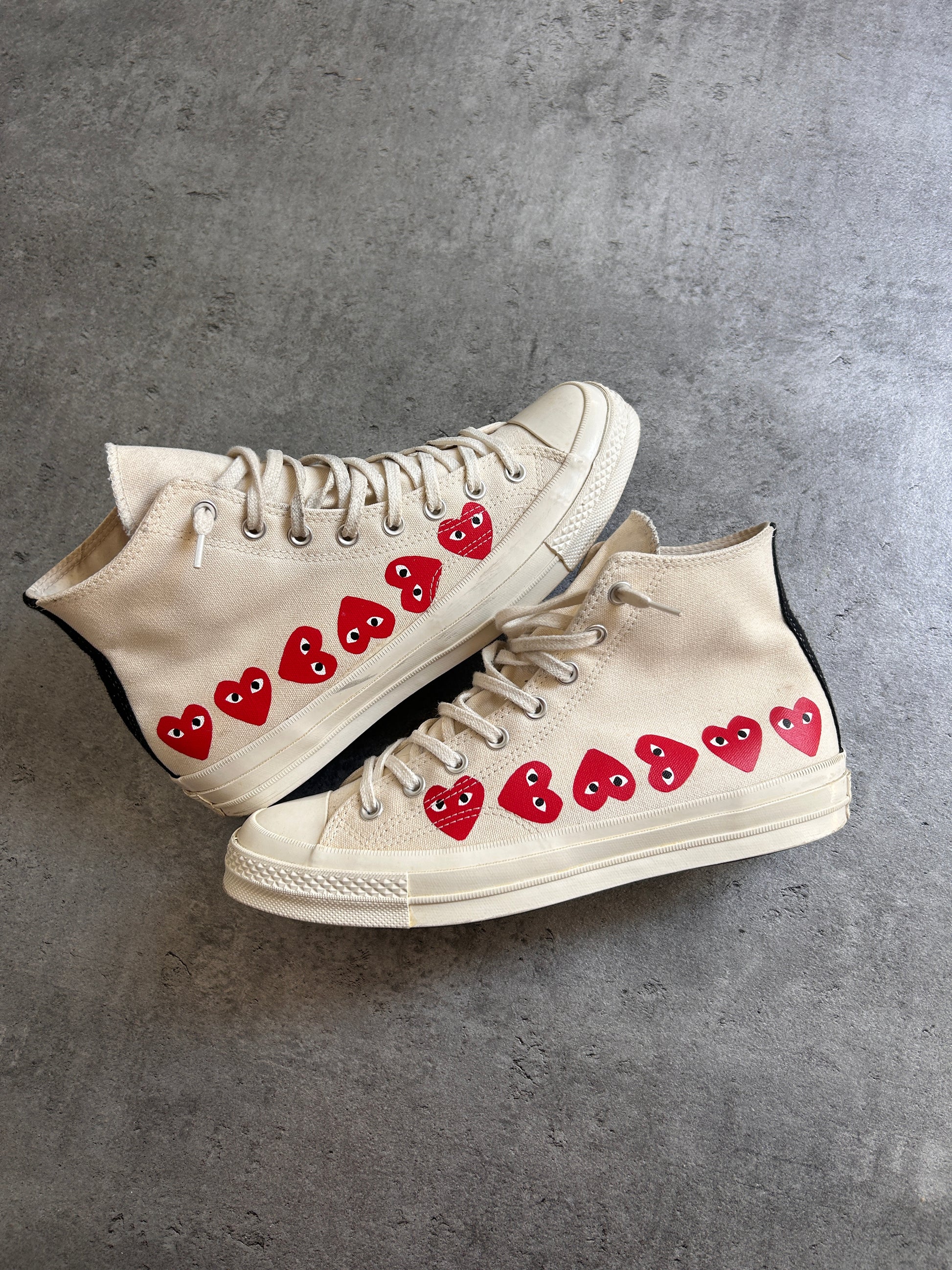 CONVERSE X CDG HIGH “BEIGE” 44/44.5EU