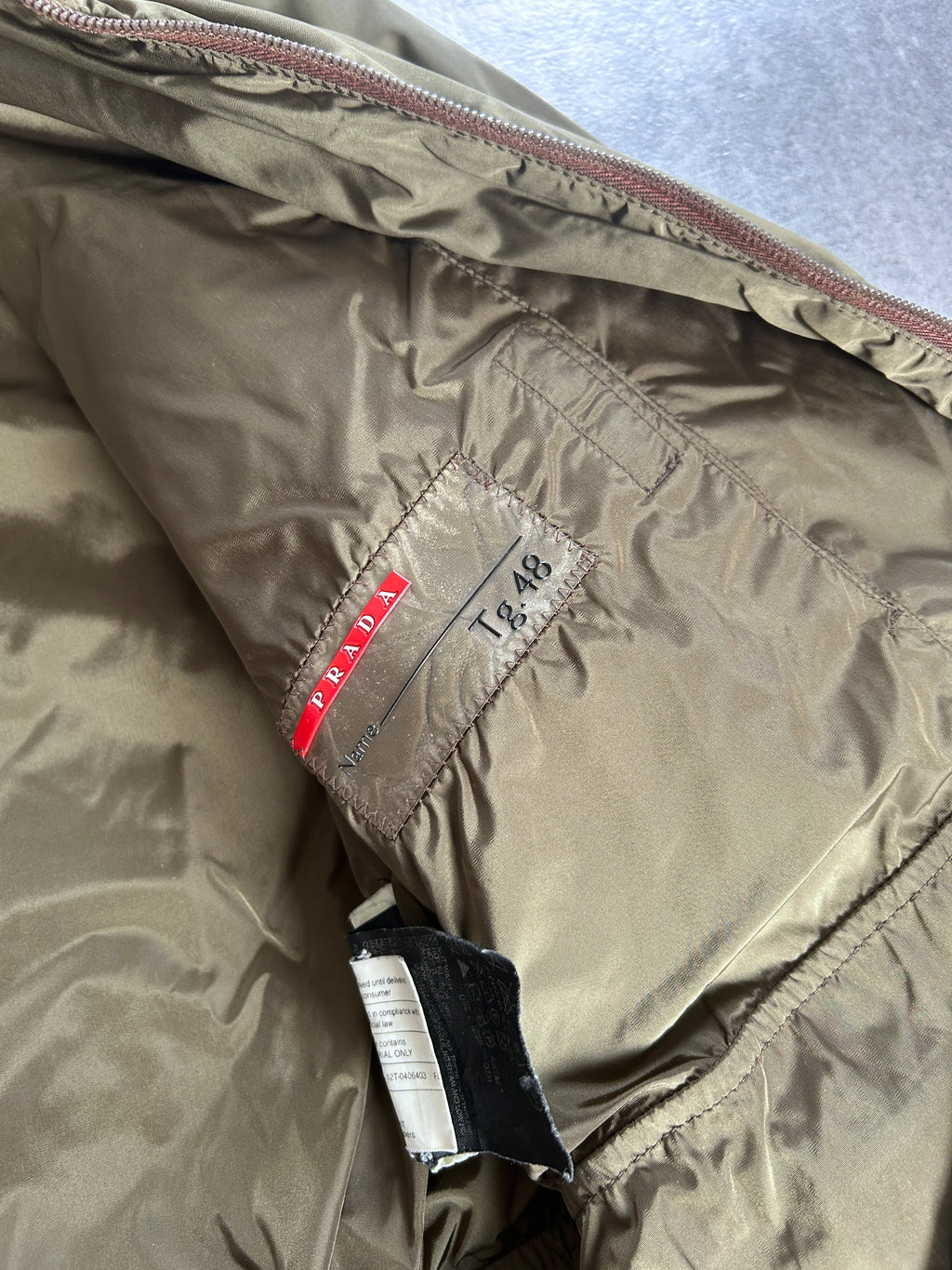 PRADA LINEA ROSSA A/W 2003 PADDED JACKET (M)