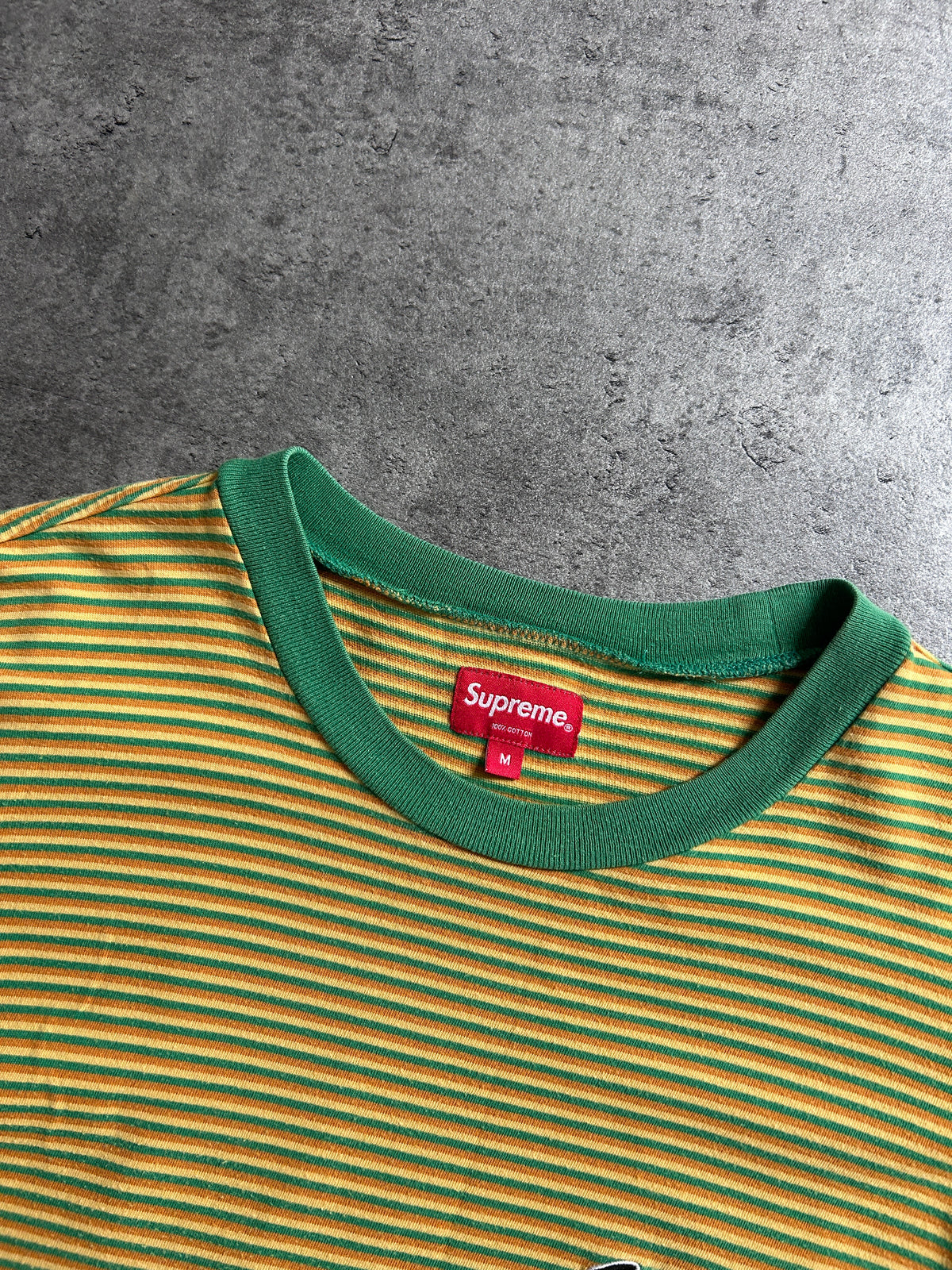 SUPREME MULTI STRIPE TEE (M)