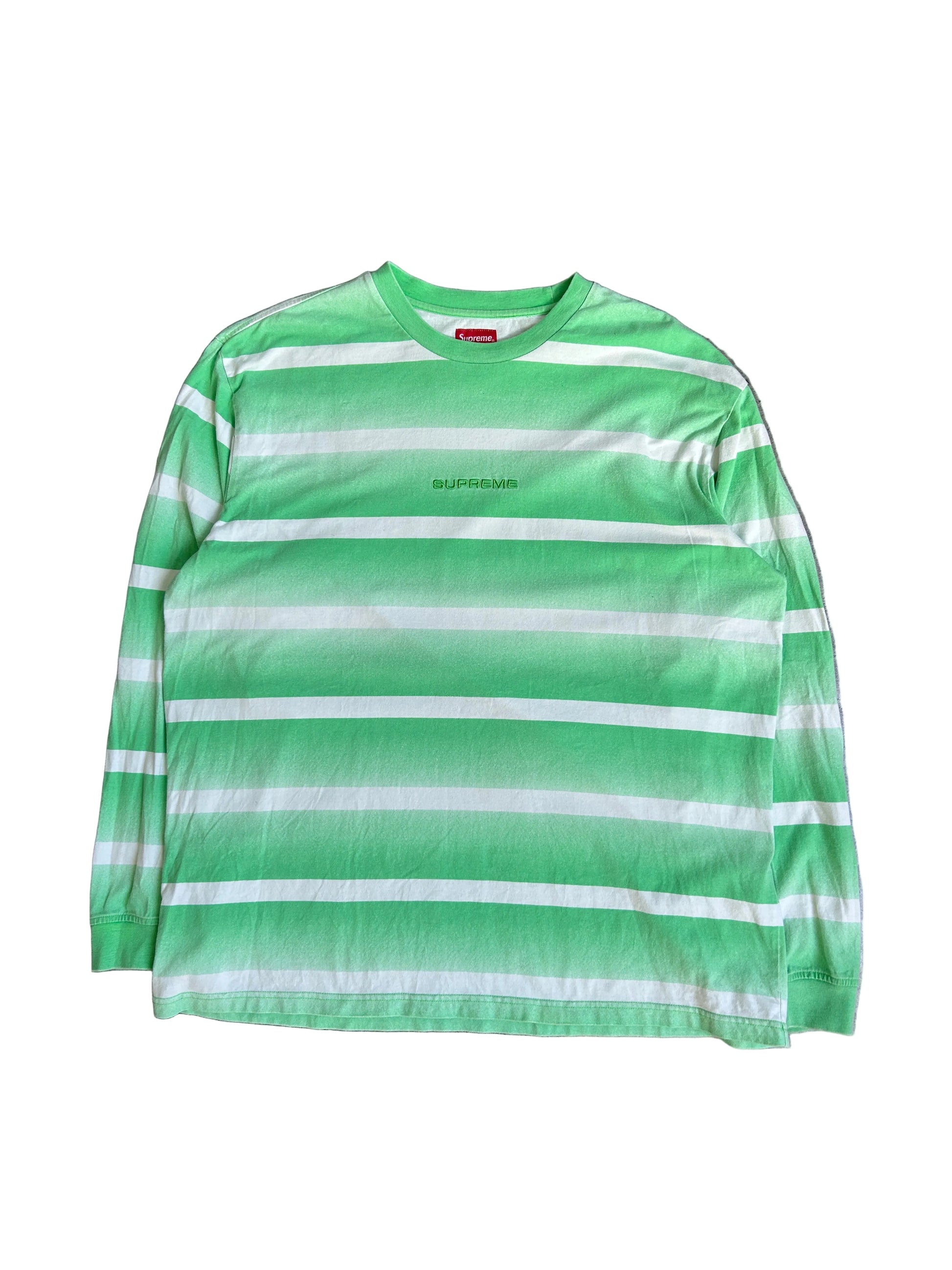 SUPREME FADE STRIPE LONGSLEEVE (L)