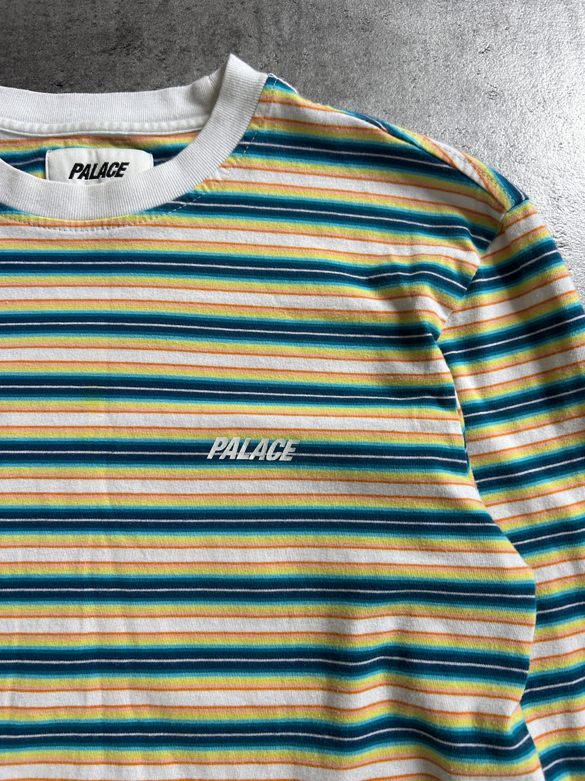 PALACE NEON STRIPE LONGSLEEVE (XS)