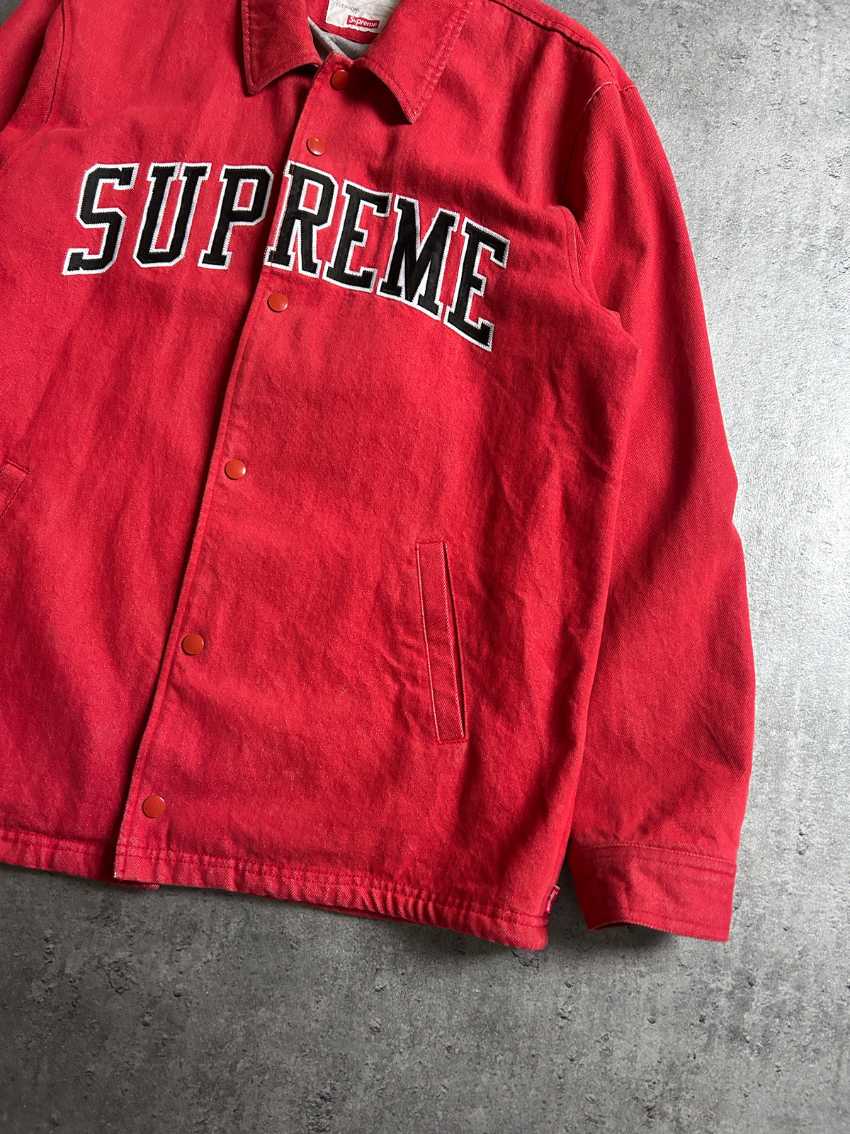 SUPREME DENIM ARC COACH JACKET (XL)