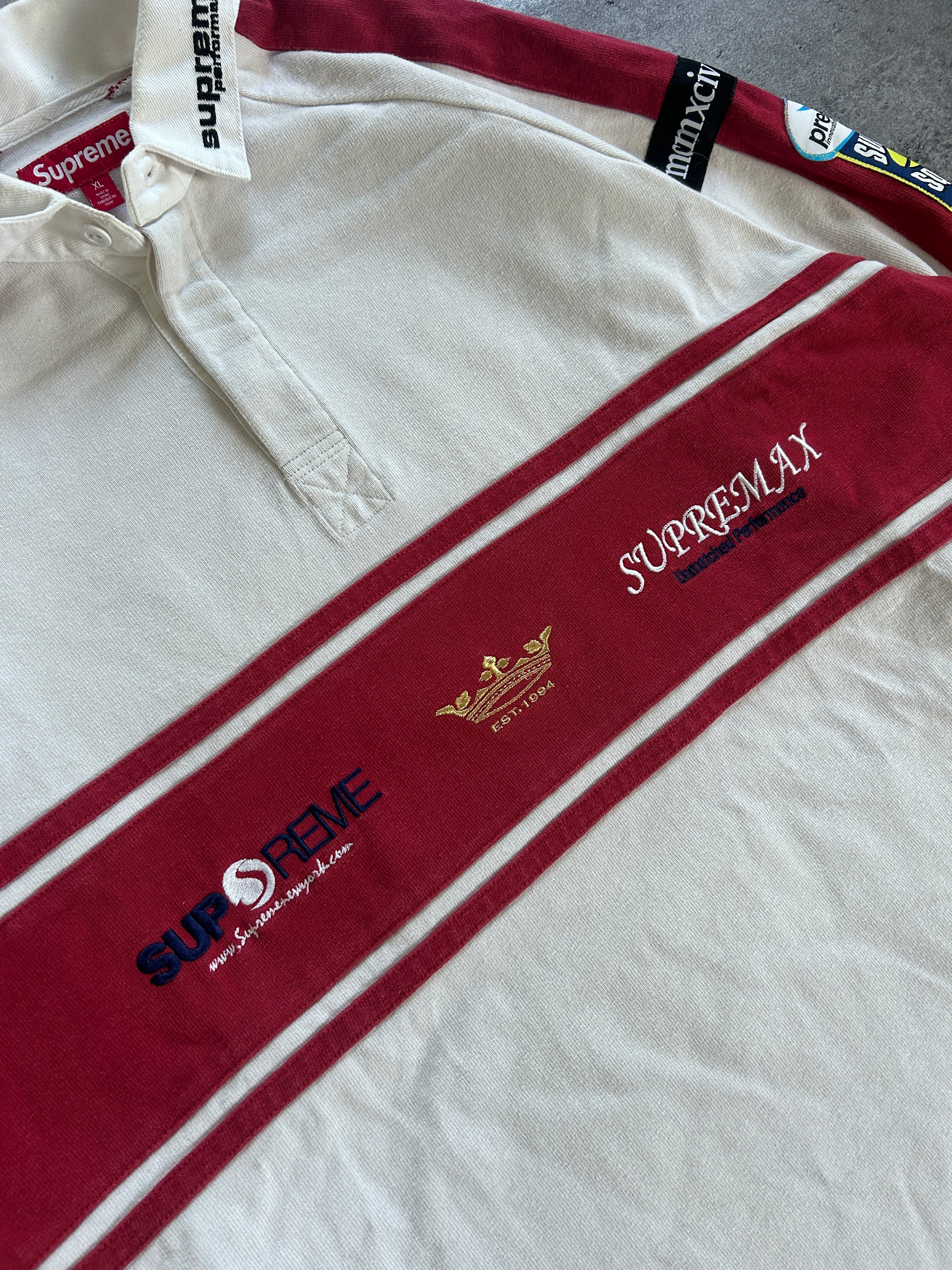 SUPREME CHEST STRIPE RUGBY POLO (XL)