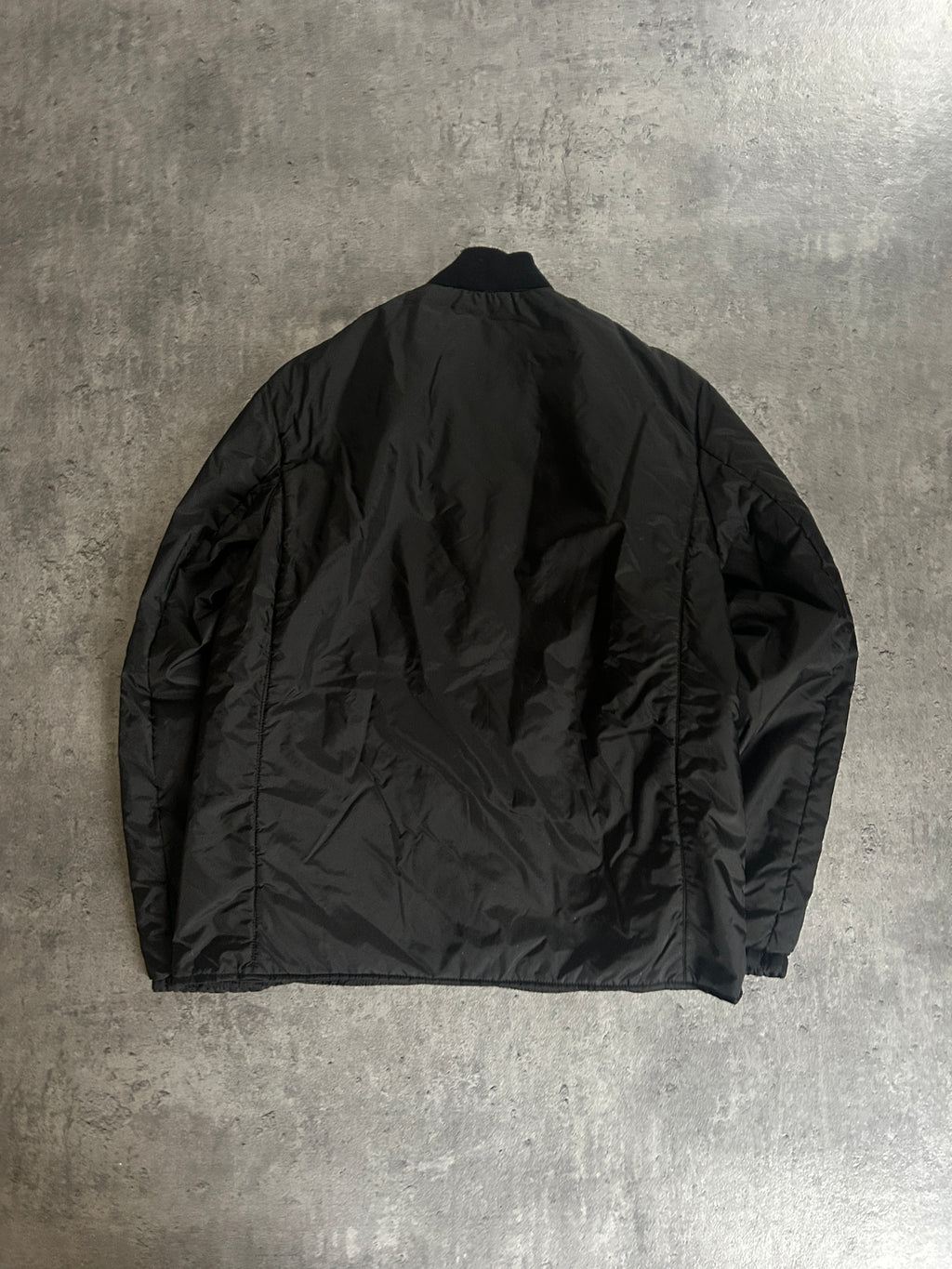PRADA NYLON BOMBER BLACK (M)