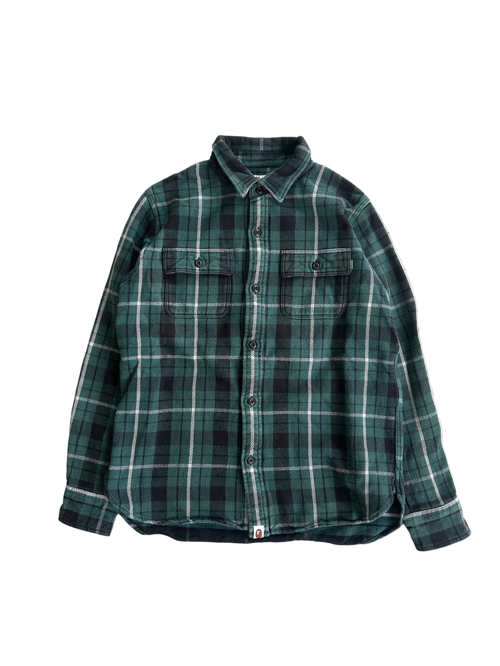 A BATHING APE SHARK FLANNEL (M)
