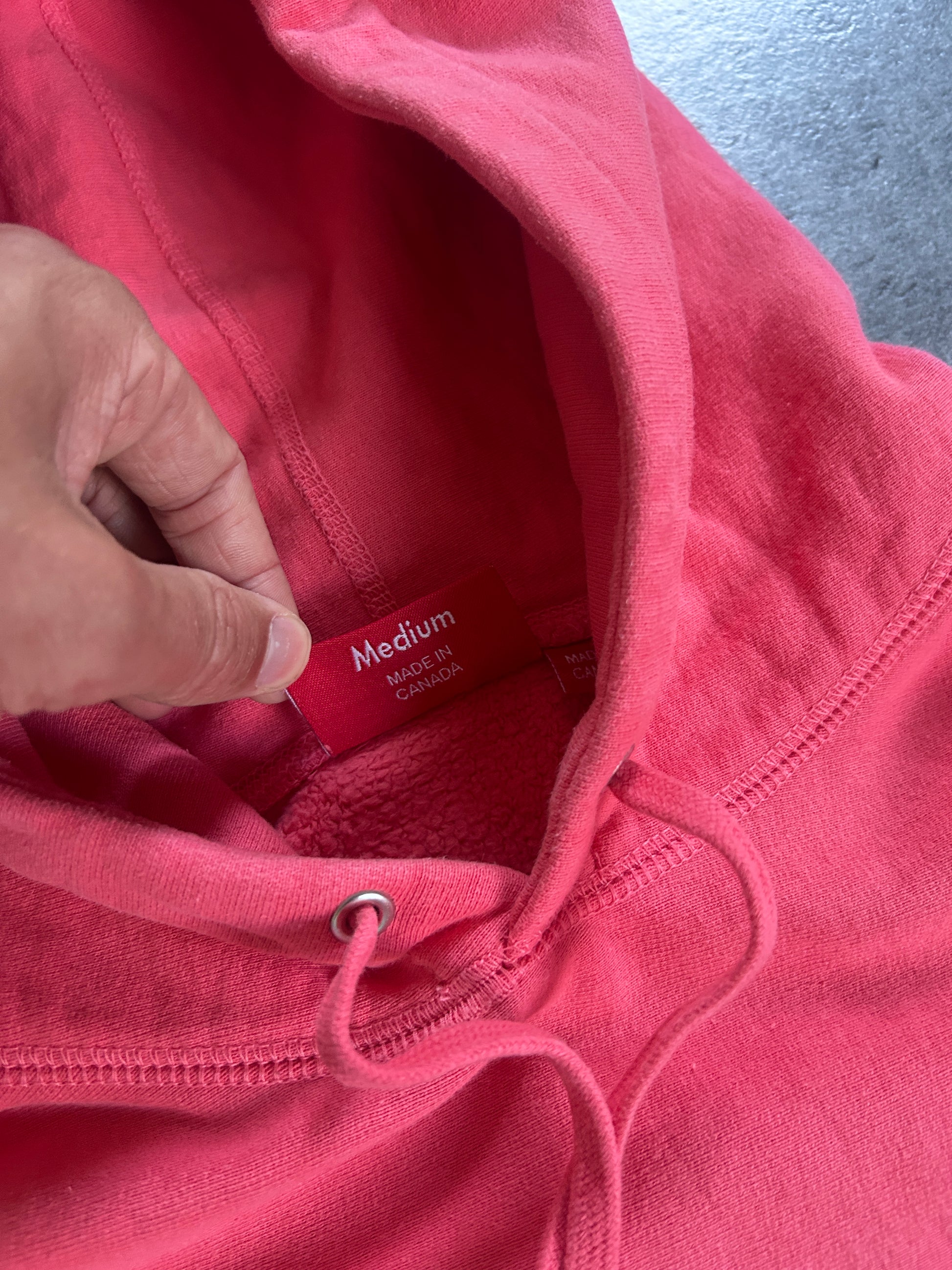 SUPREME ICE ARC HOODIE “BRIGHT CORAL” (M)