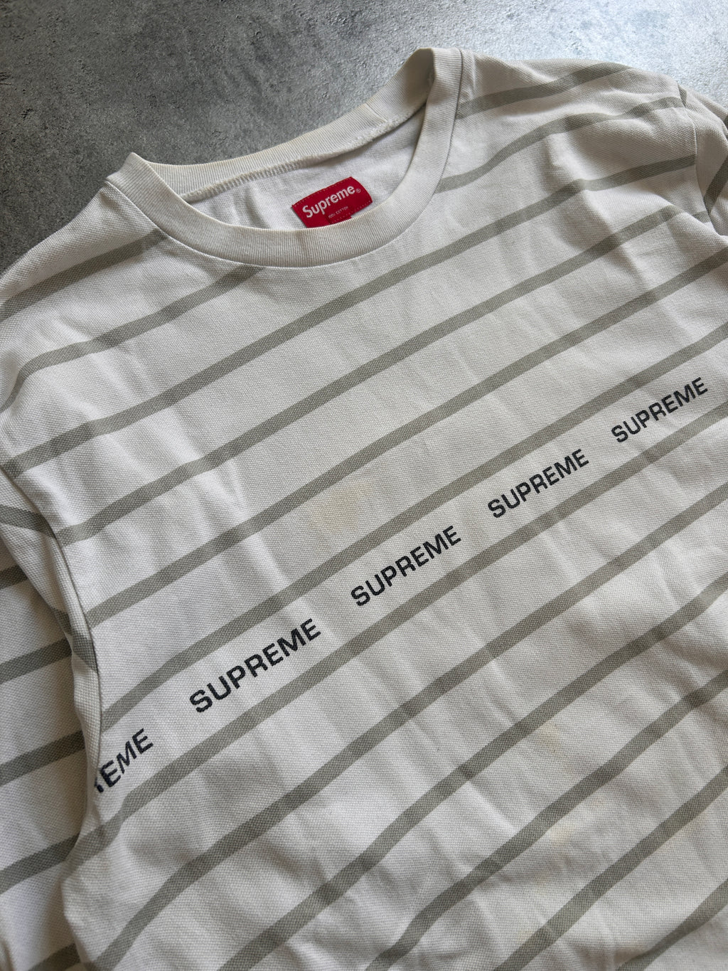 SUPREME PRINTED STRIPE LONGSLEEVE (L/XL)