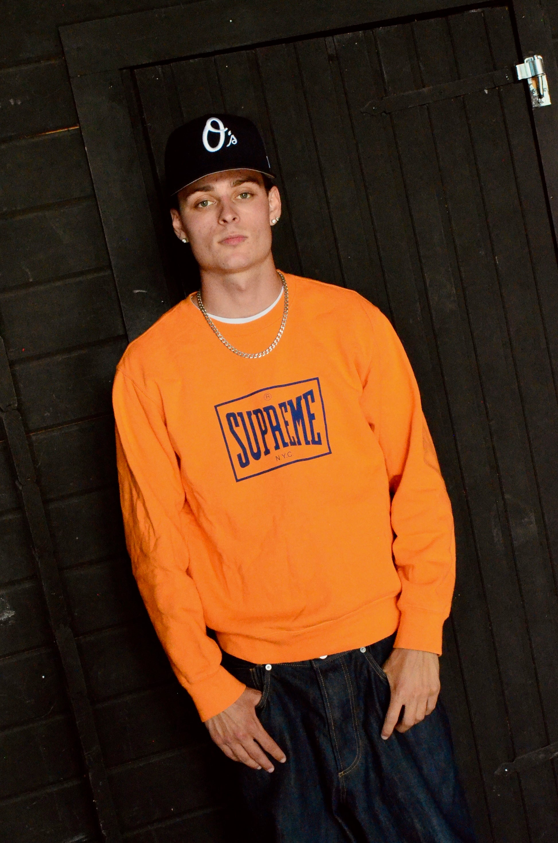 SUPREME WARM UP CREWNECK (M)