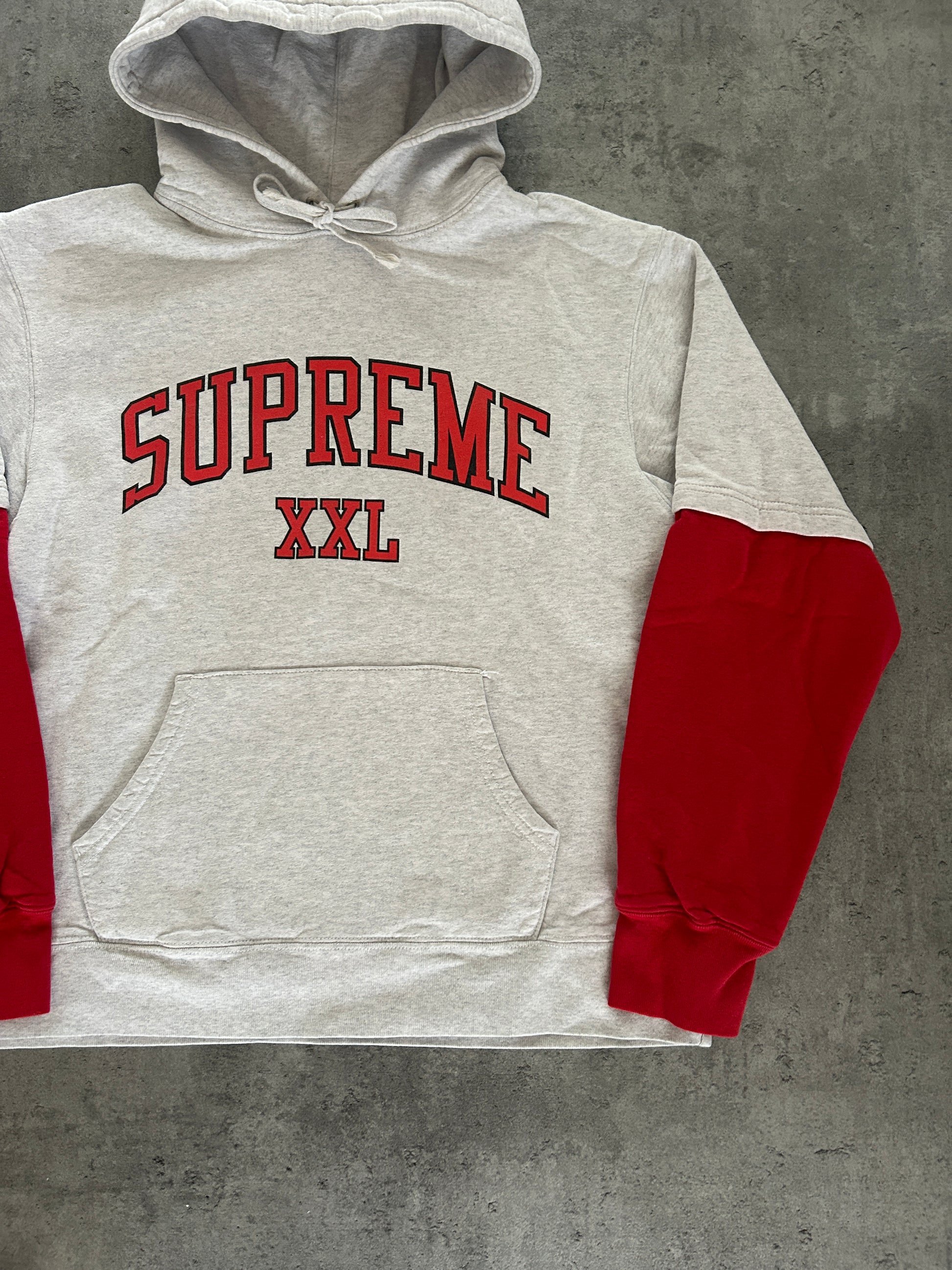SUPREME XXL HOODIE “ASH GREY” (M)