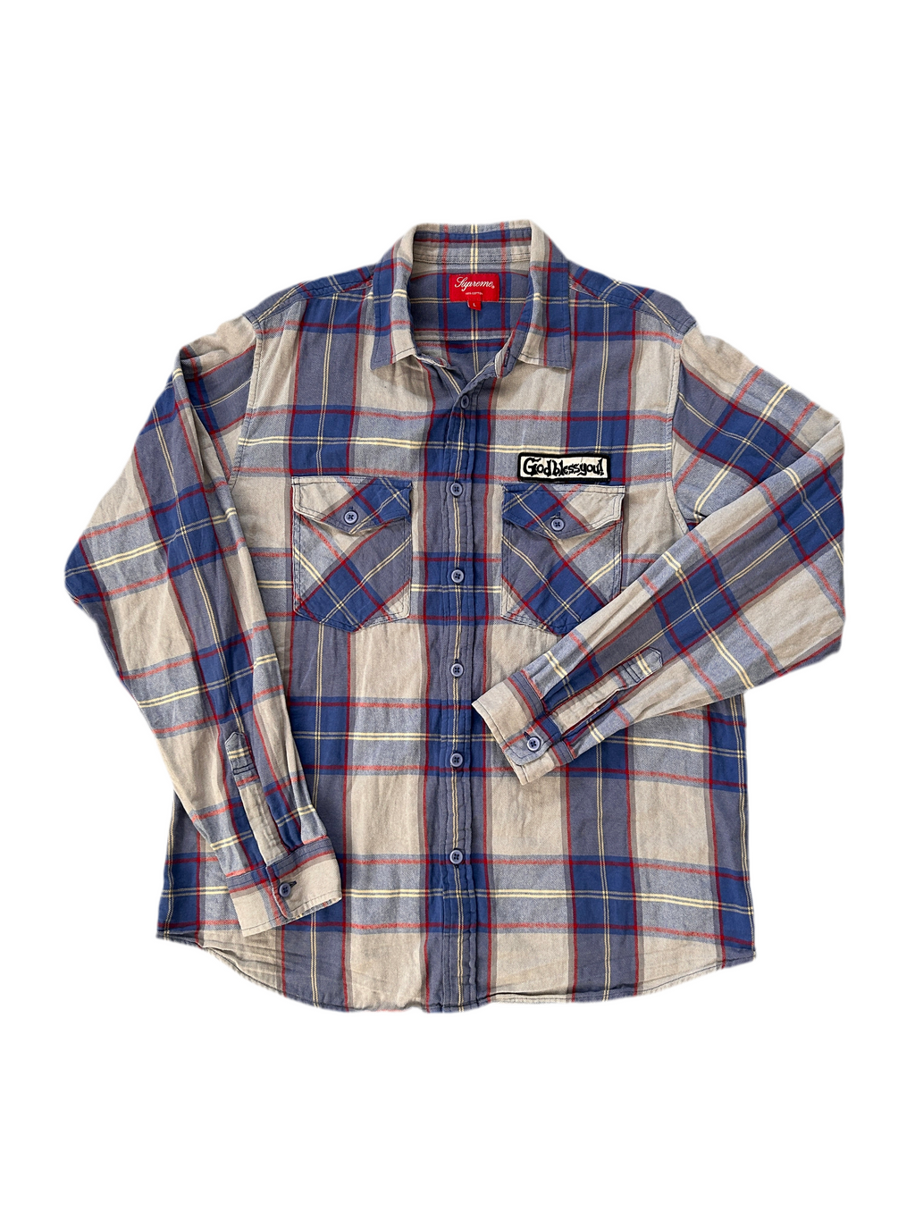 SUPREME GOD BLESS FLANNEL (L)