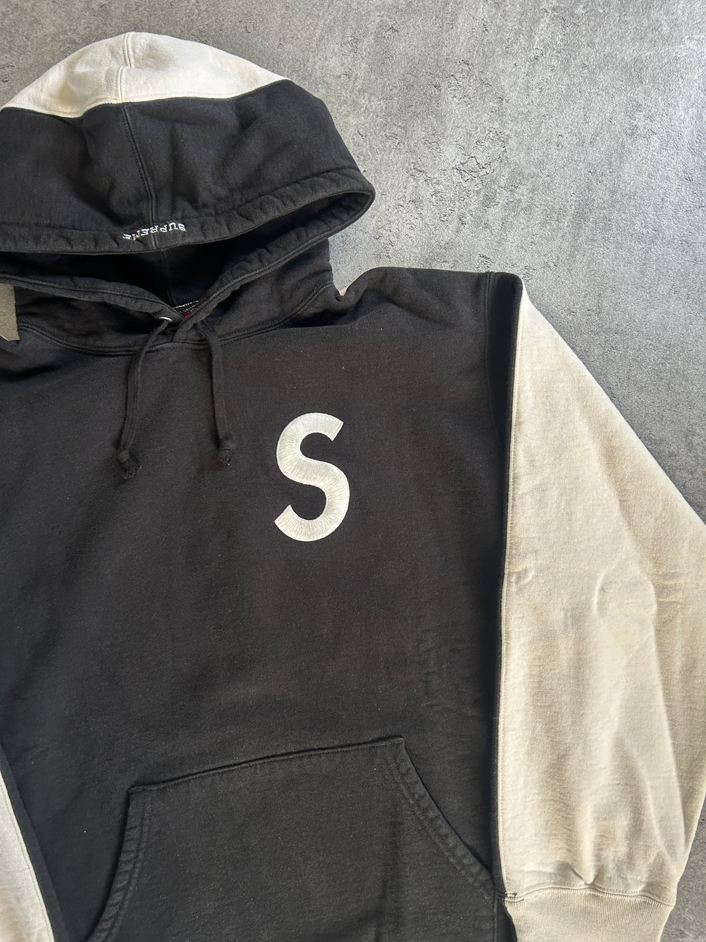 SUPREME S LOGO SPLIT HOODIE FW21 (L)