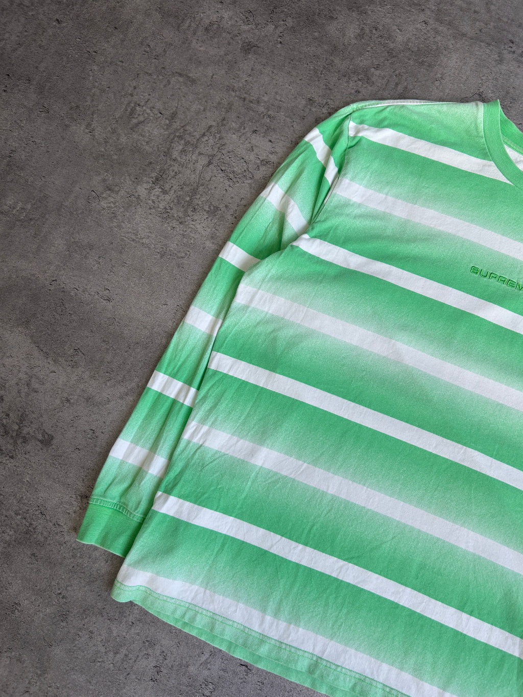 SUPREME FADE STRIPE LONGSLEEVE (L)