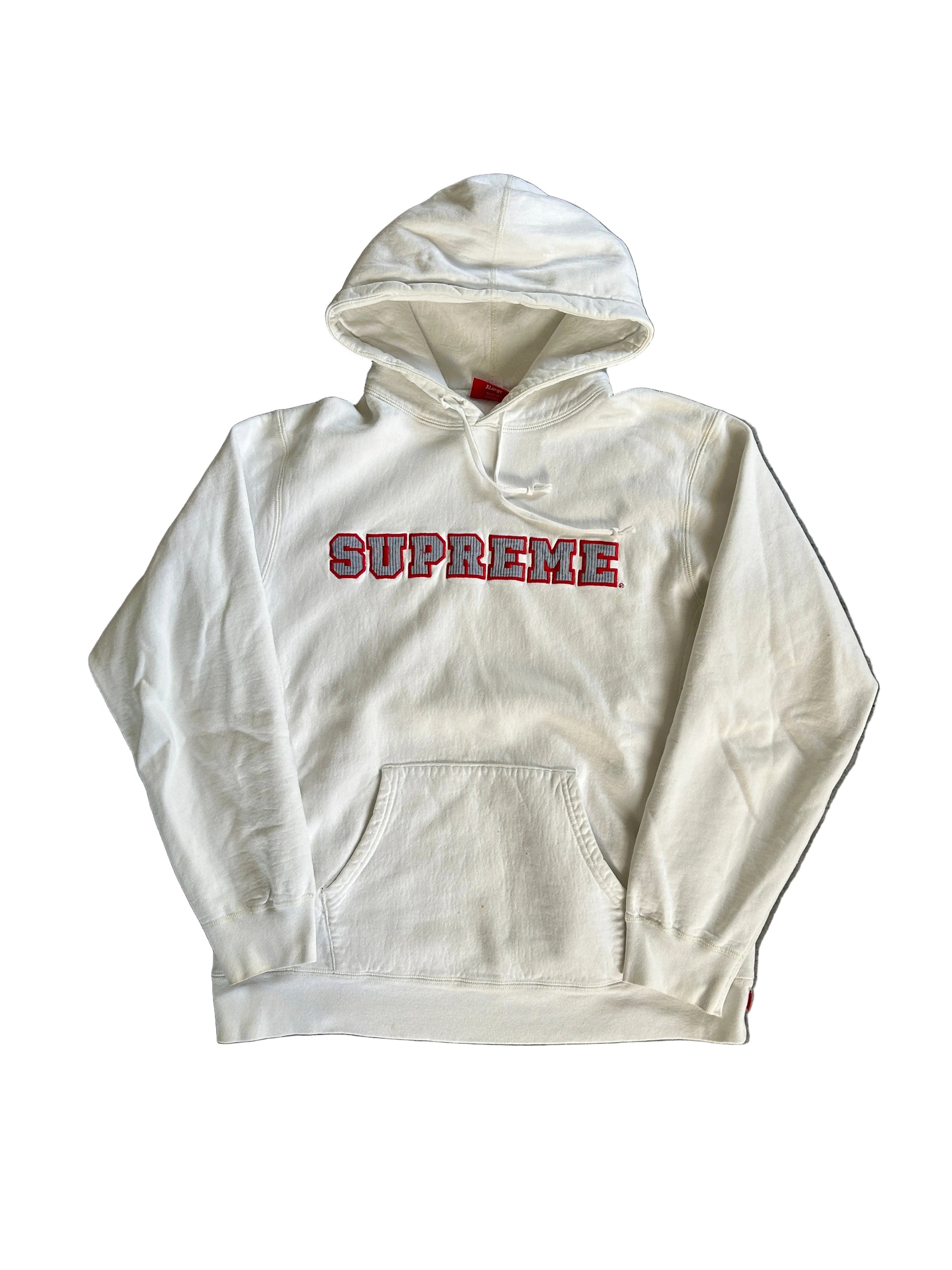SUPREME CORD COLLEGIATE HOODIE SS18 (XL)