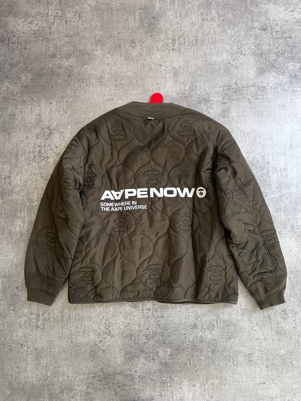 AAPE NOW QUILTED JACKET “KHAKI” (L)