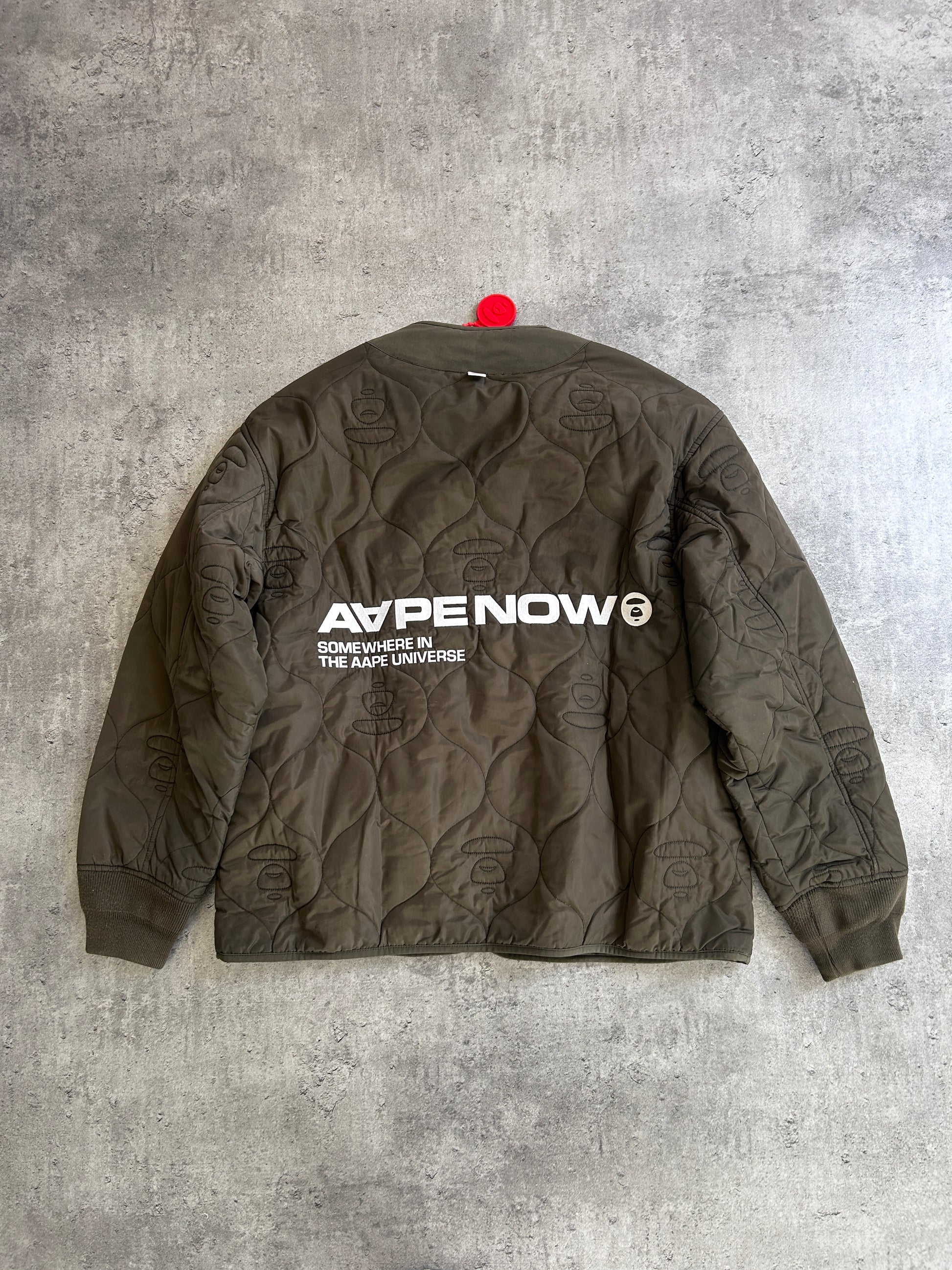 AAPE NOW QUILTED JACKET “KHAKI” (L)