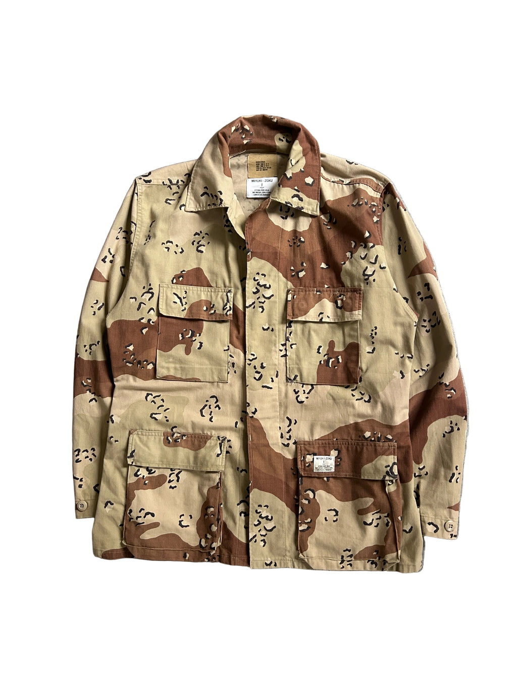 MIYUKI ZOKU DESERT CAMO OVERSHIRT (L)