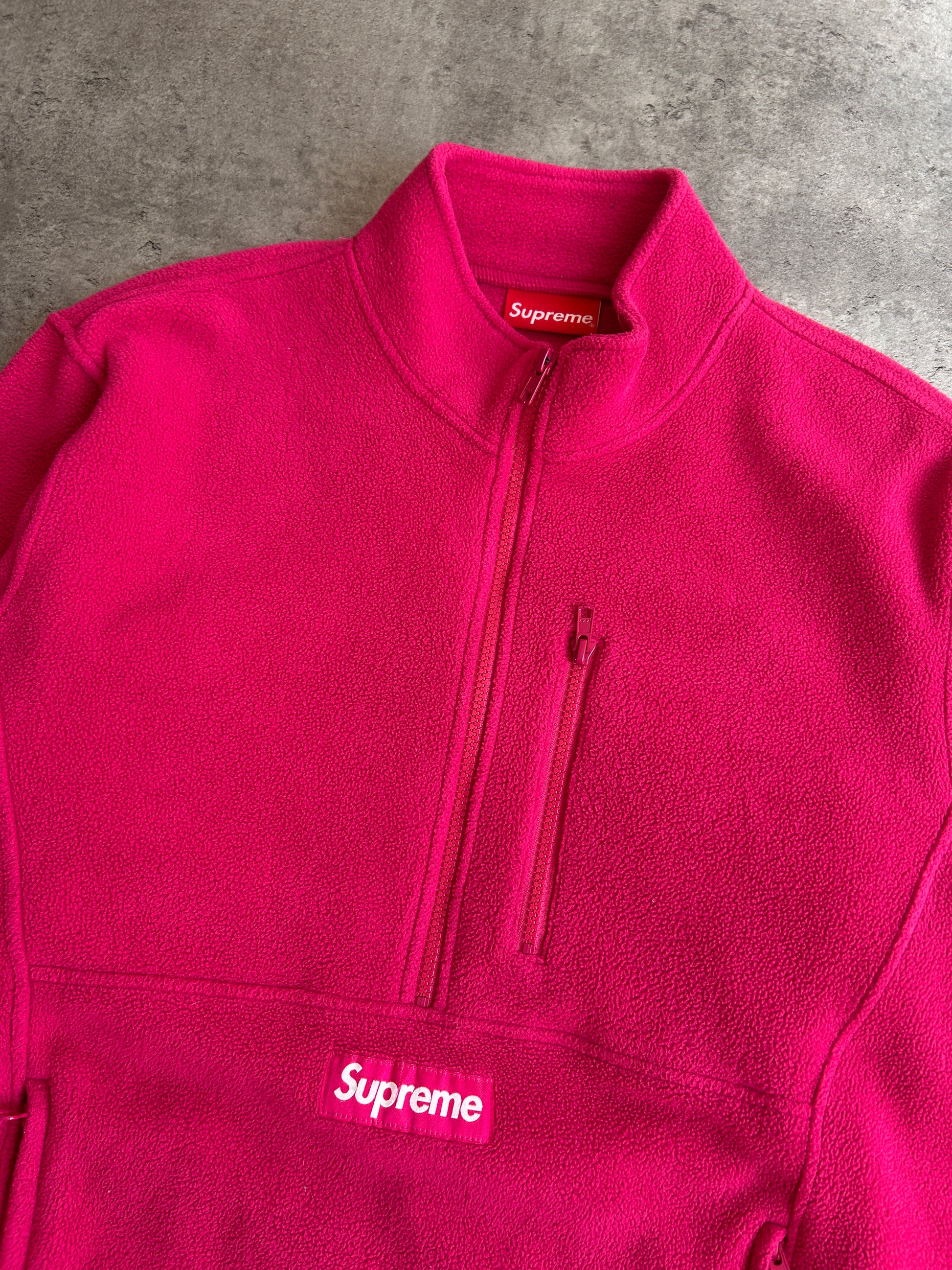 SUPREME POLARTEC HALF ZIP PULLOVER (M)