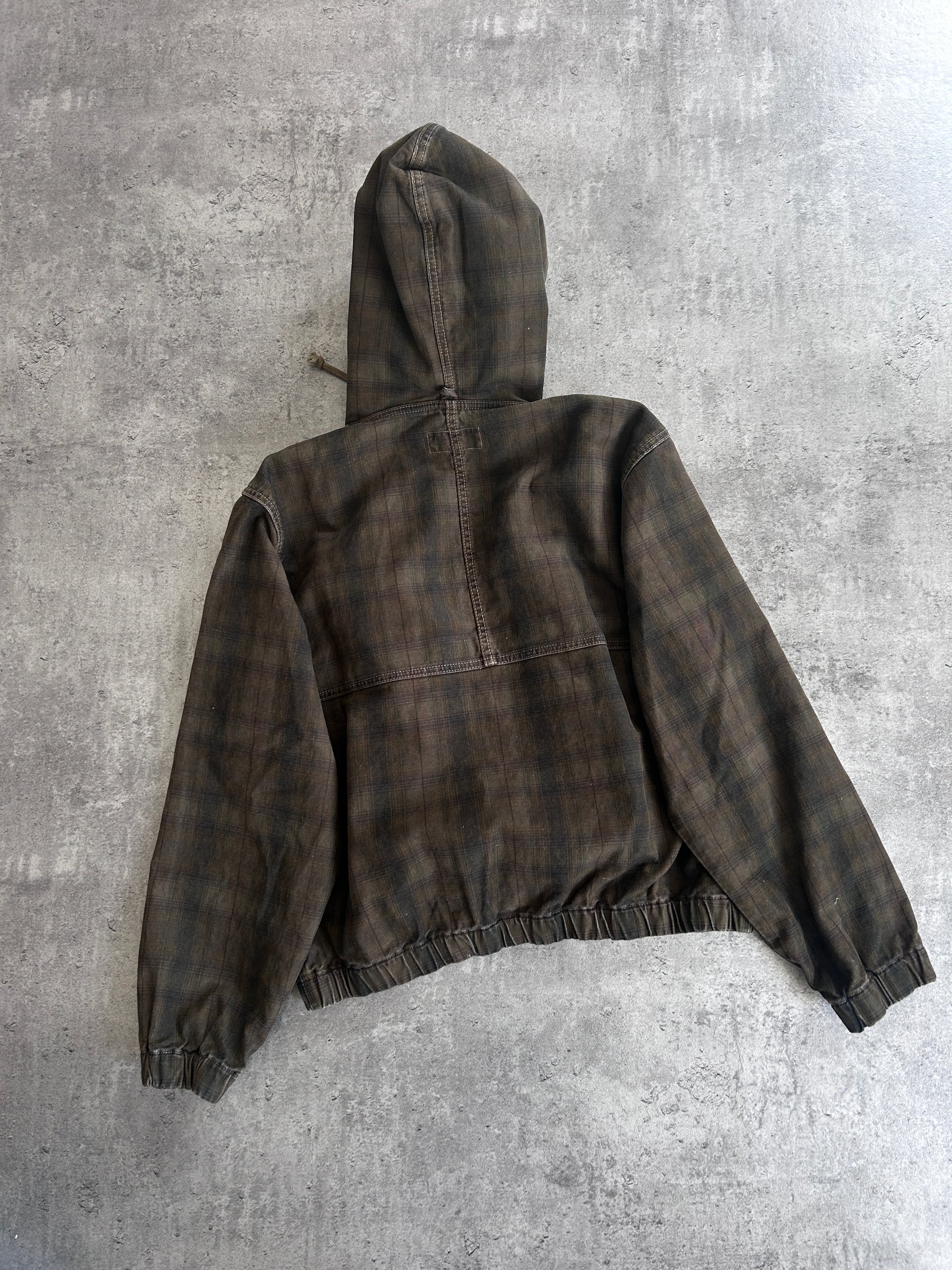 STÜSSY PLAID UNLINED WORK JACKET (S)