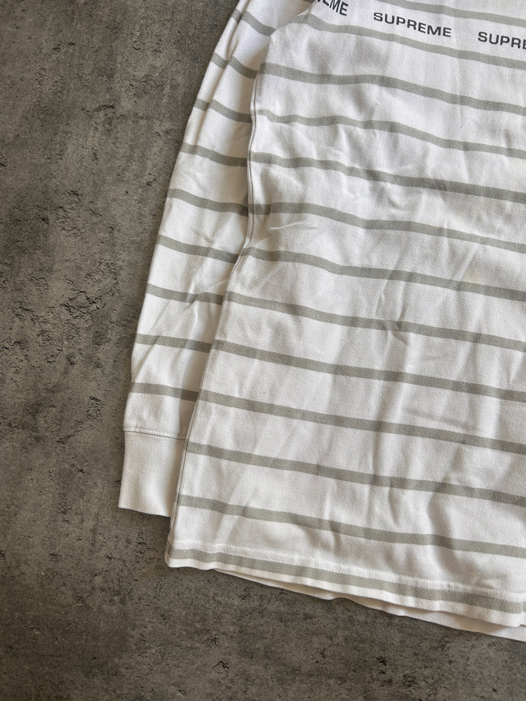 SUPREME PRINTED STRIPE LONGSLEEVE (L/XL)
