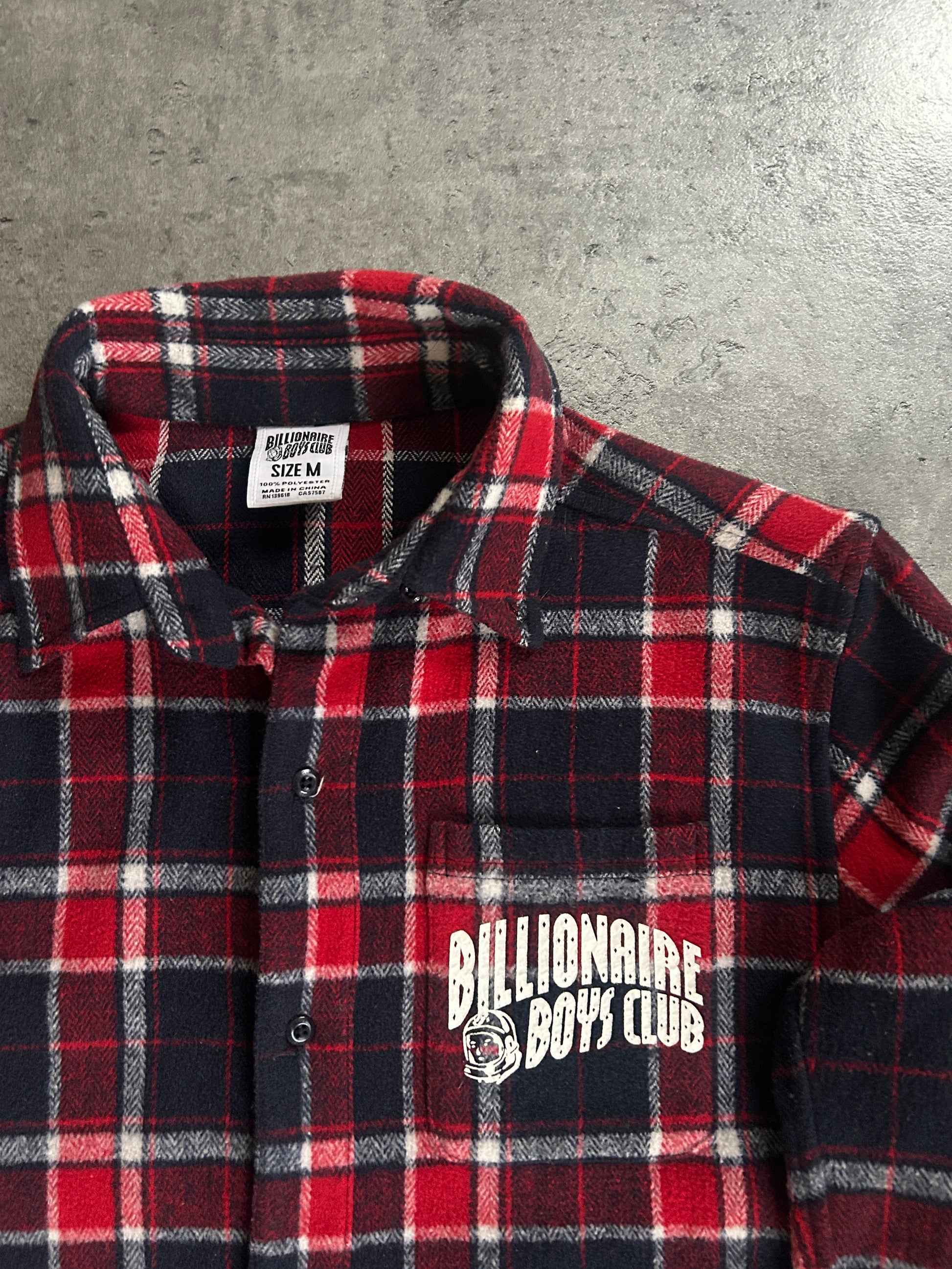 BILLIONAIRE BOYS CLUB PLAID FLANNEL (M)