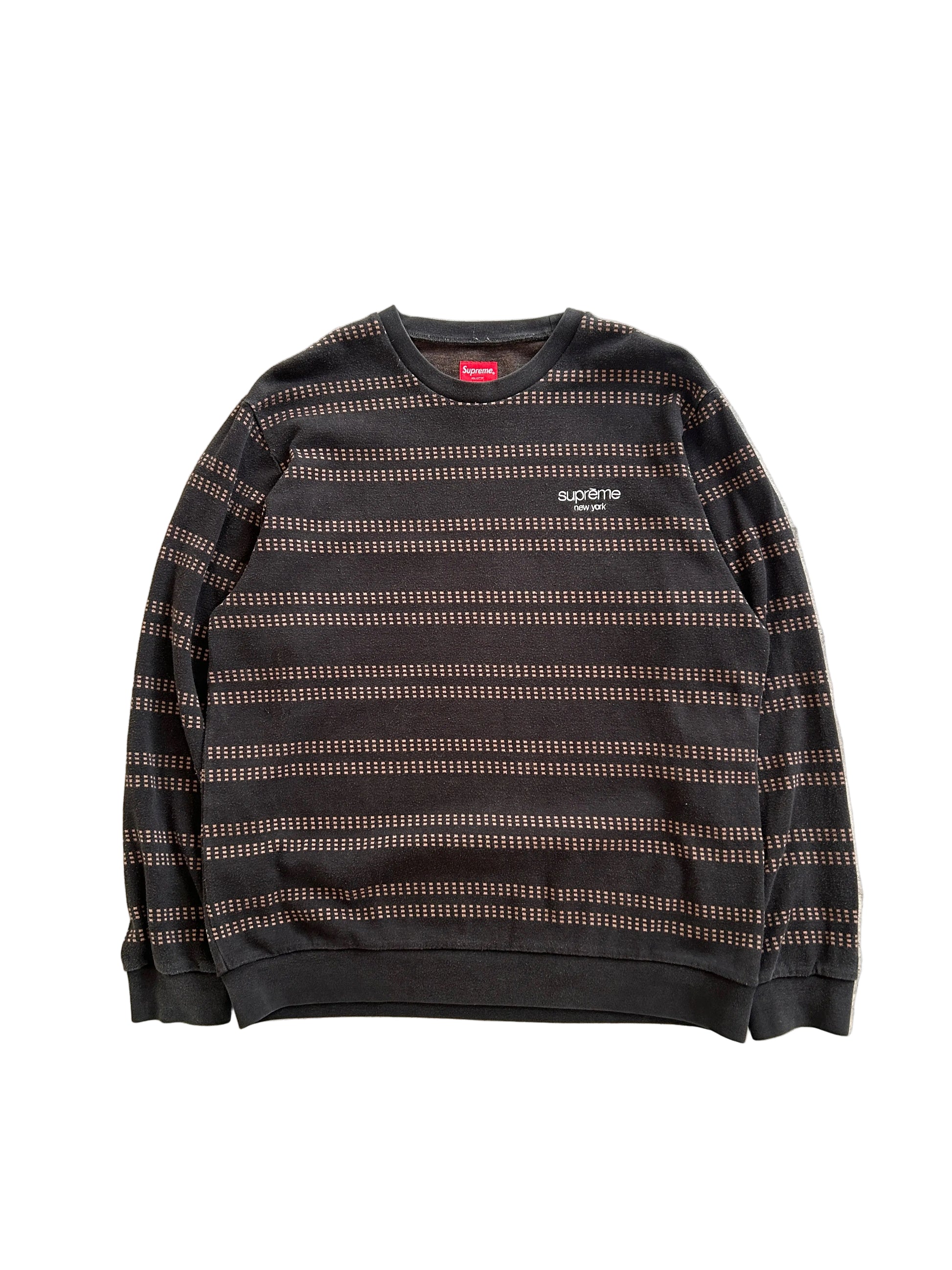 SUPREME DASH STRIPE CREWNECK (M/L)