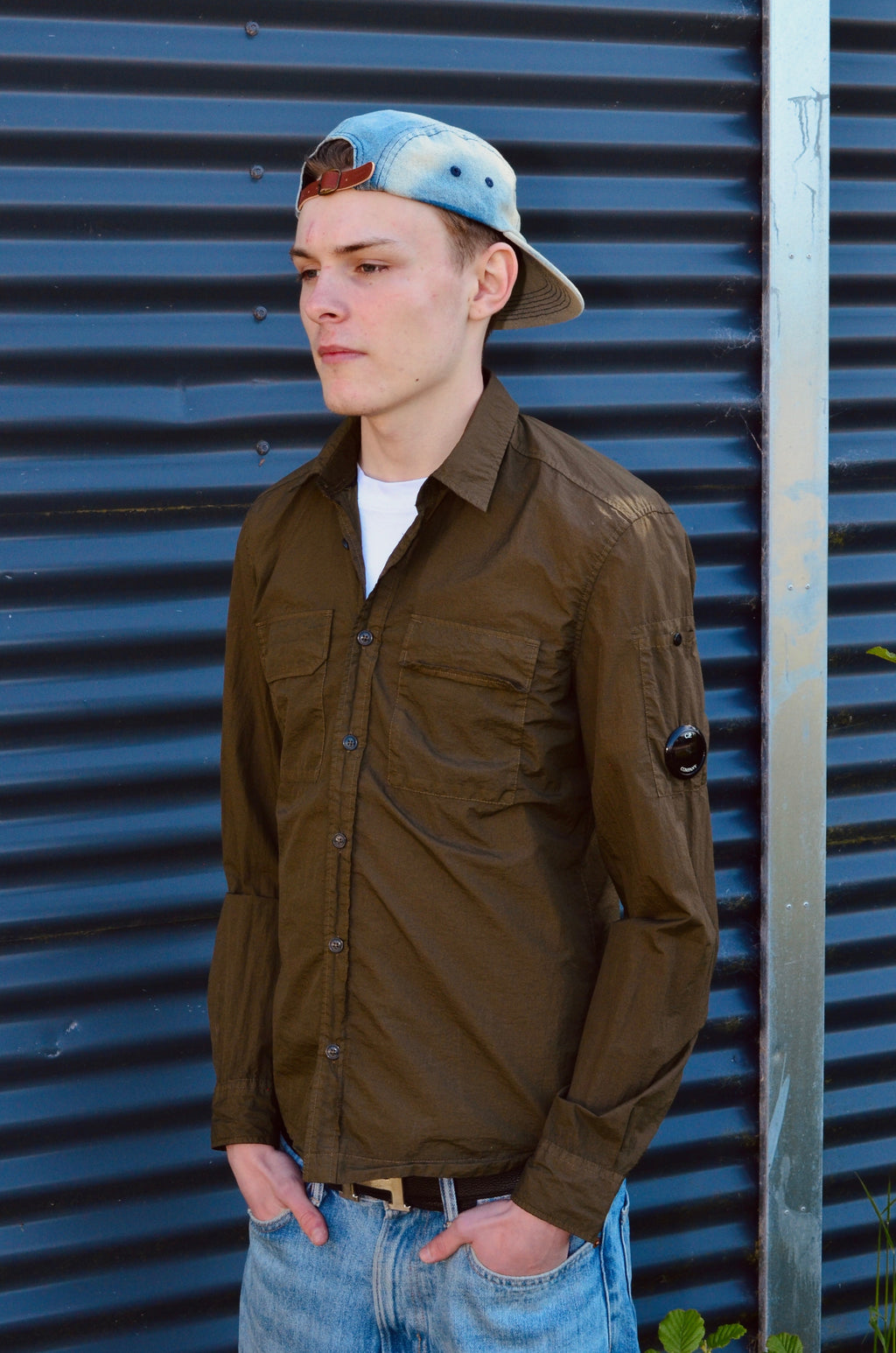CP COMPANY OVERSHIRT “KHAKI/BROWN” (S)