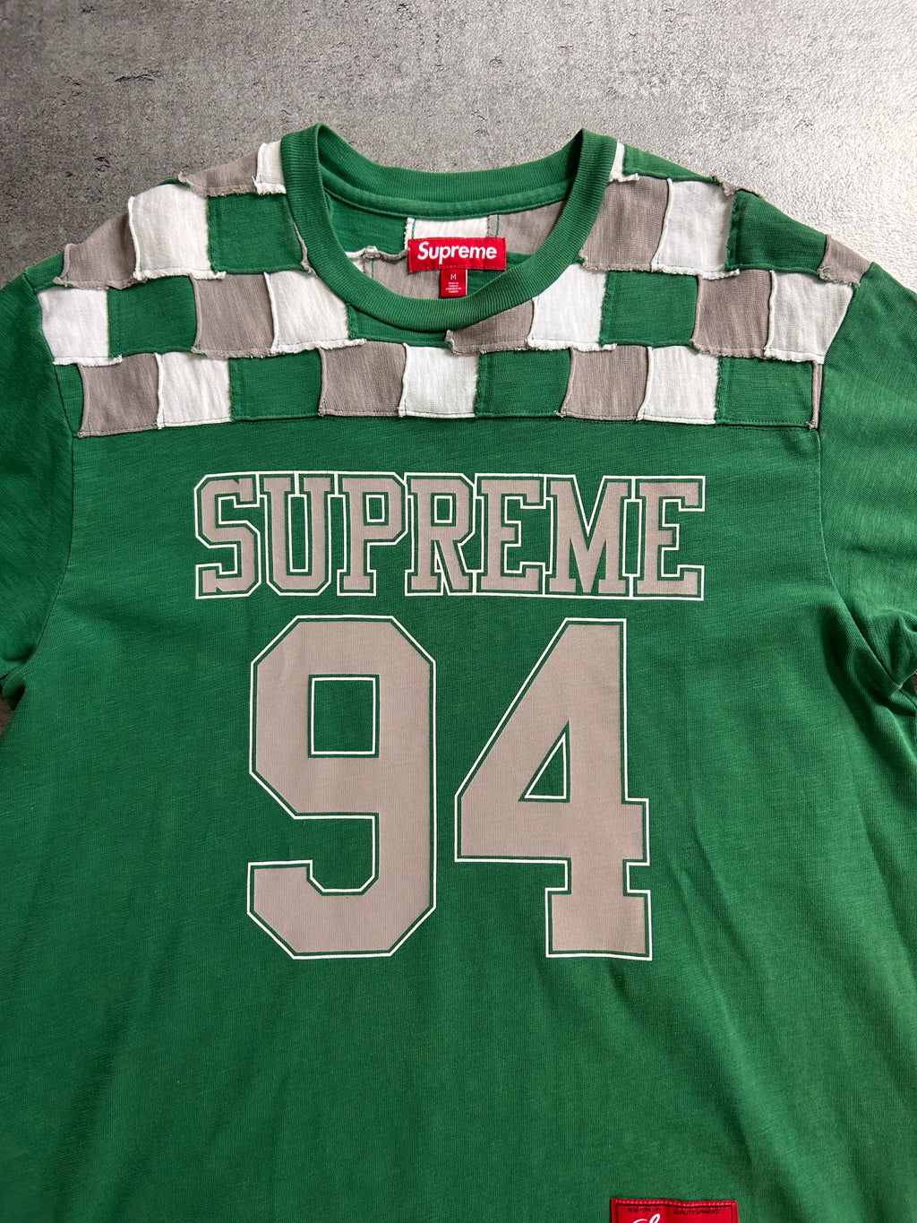 SUPREME PATCHWORK YOKE JERSEY (M)